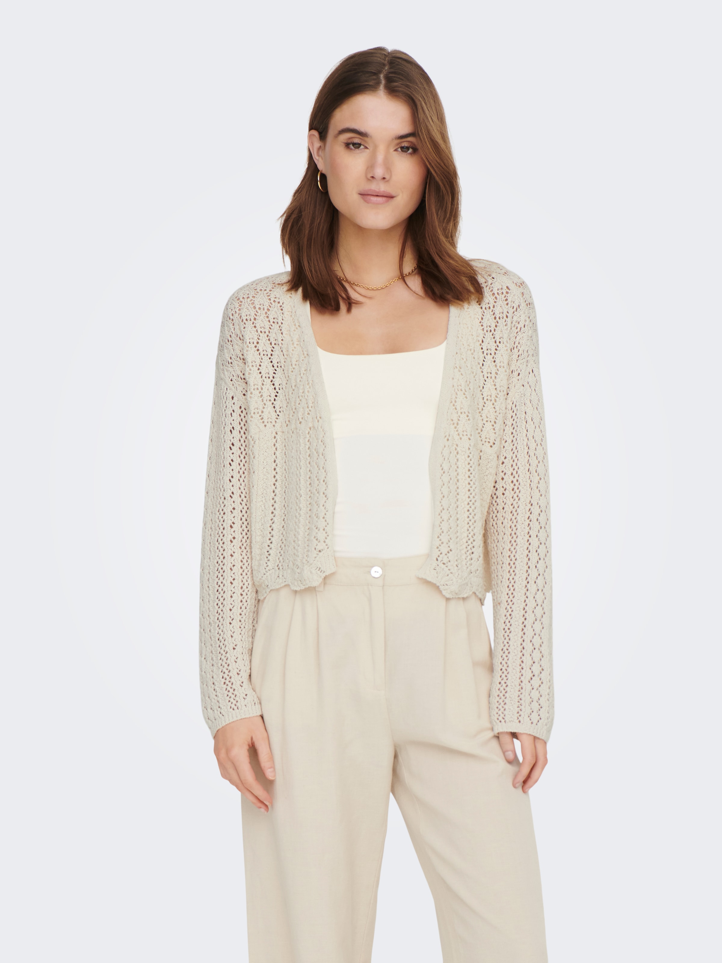 ONLY Strickjacke "ONLNOLA 7/8 LIFE OPEN CARDIGAN KNT NOOS" günstig online kaufen