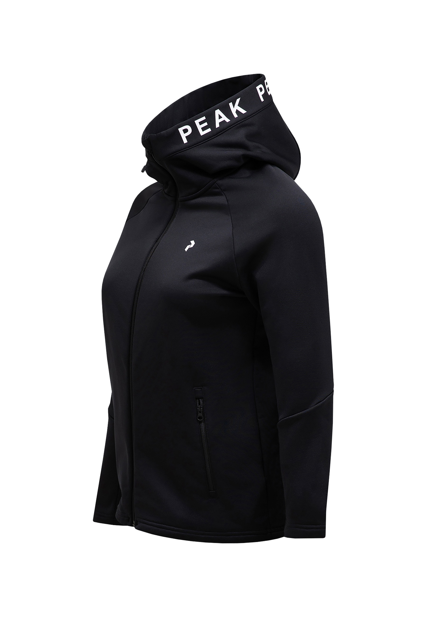 Peak Performance Fleecejacke »W Rider Zip Hood« mit Label-Applikationen