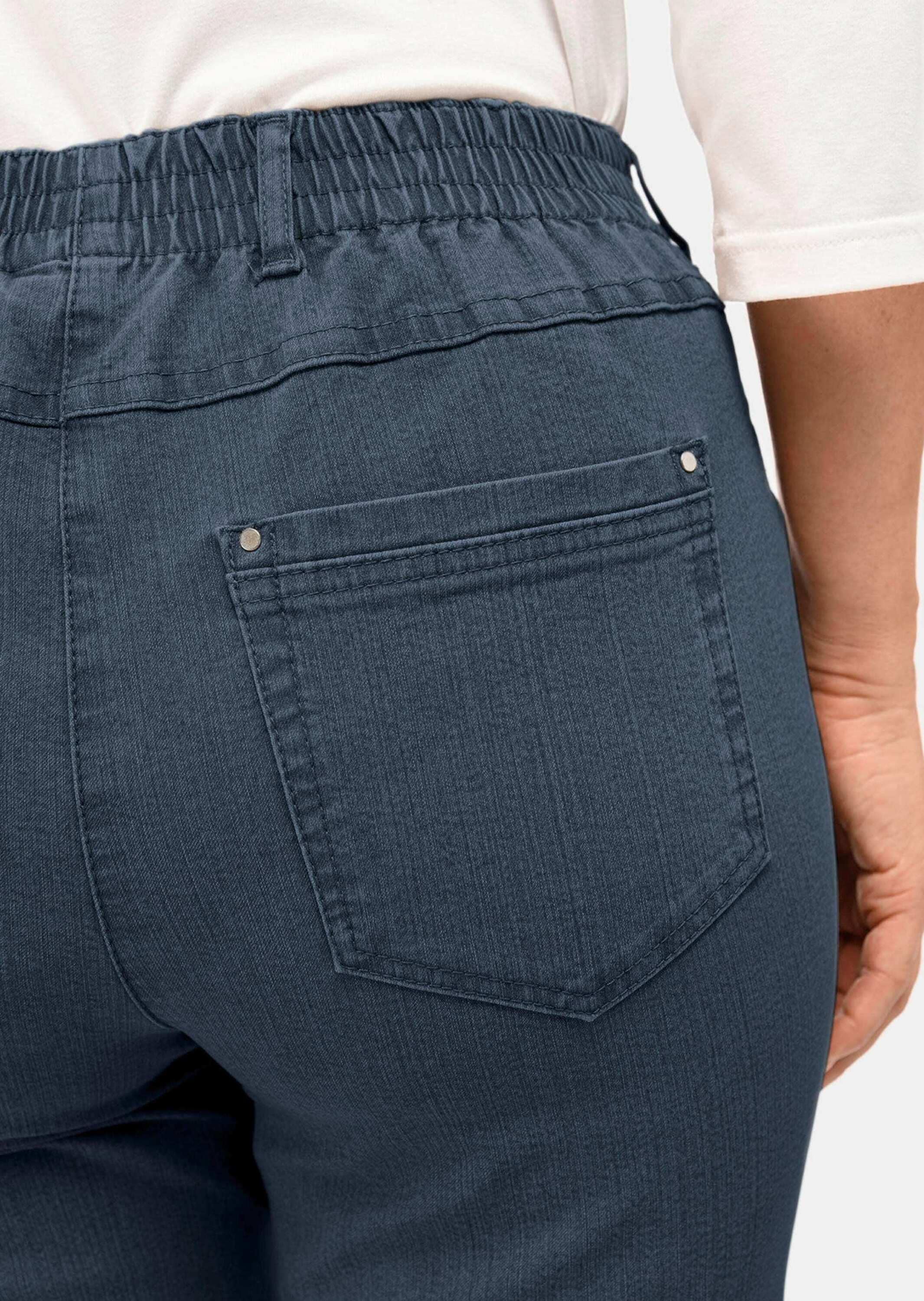 GOLDNER Regular-fit-Jeans »Jeansschlupfhose MARTHA Klassische Jeansschlupfhose MARTHA«