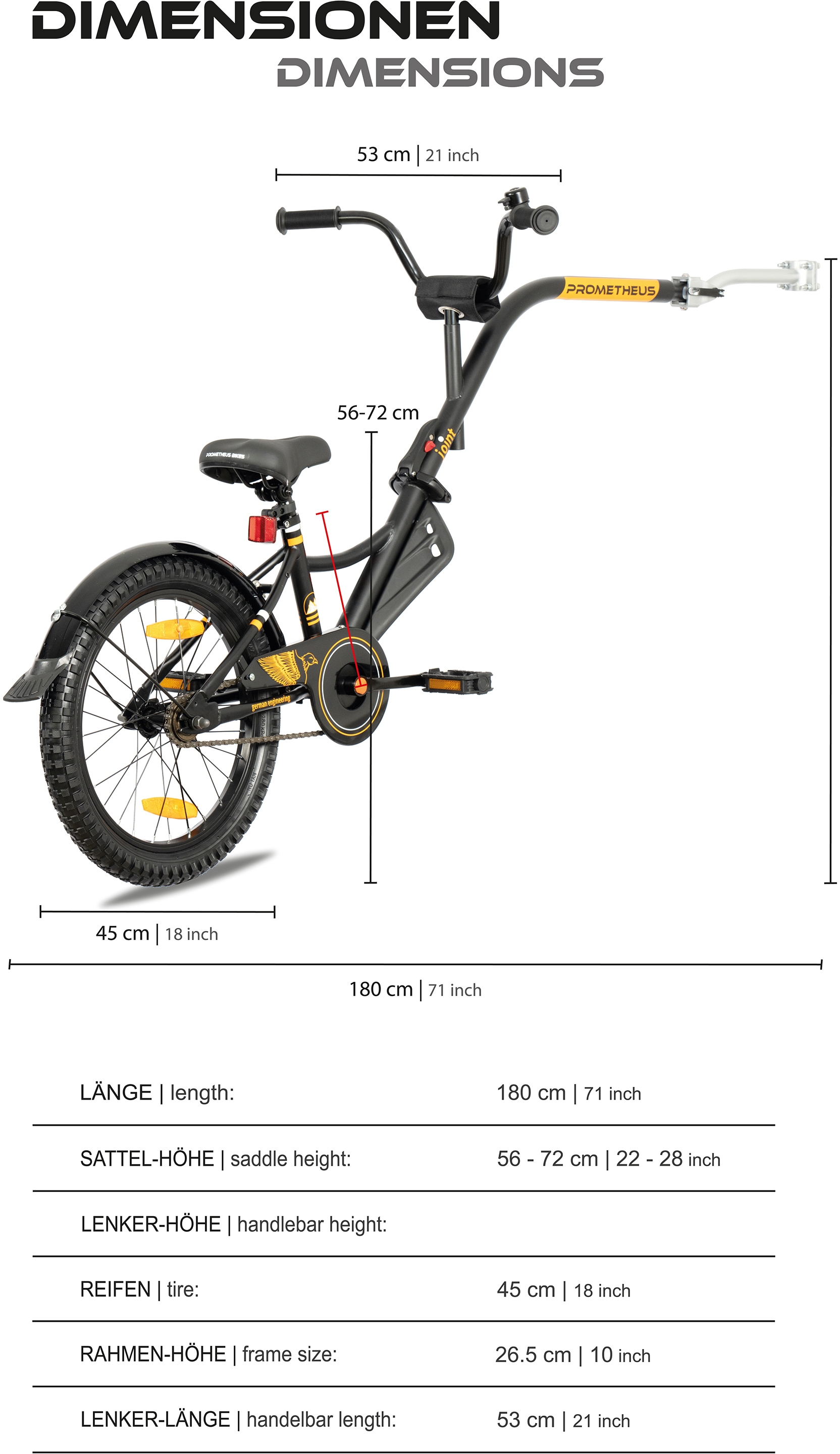 PROMETHEUS BICYCLES Fahrradkinderanhänger