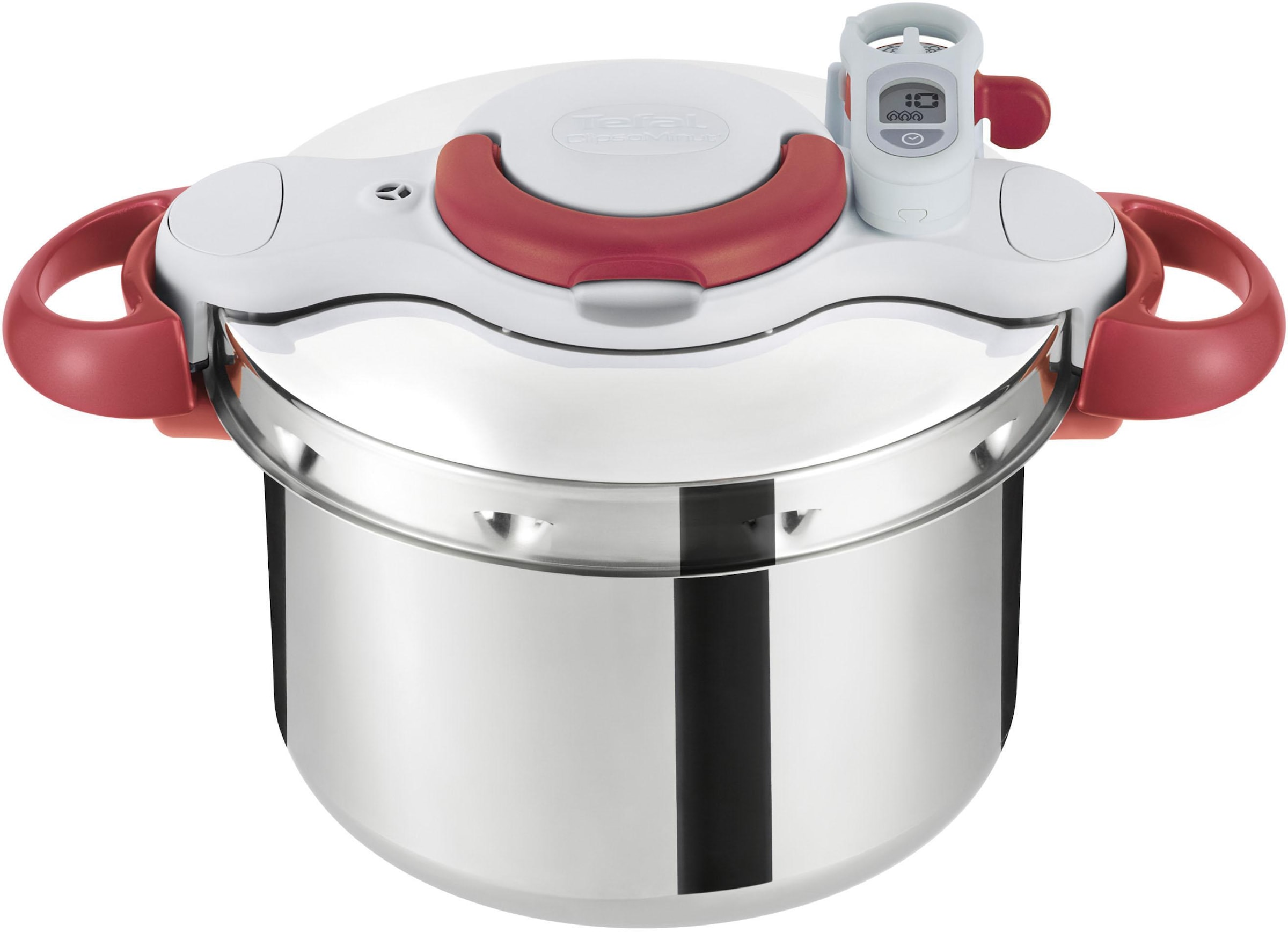 Tefal Schnellkochtopf »Clipso Minut' Perfect«, Edelstahl, (1 tlg.),  Dampfkochtopf aus Edelstahl, 6L, alle Herdarten, Induktion kaufen | BAUR