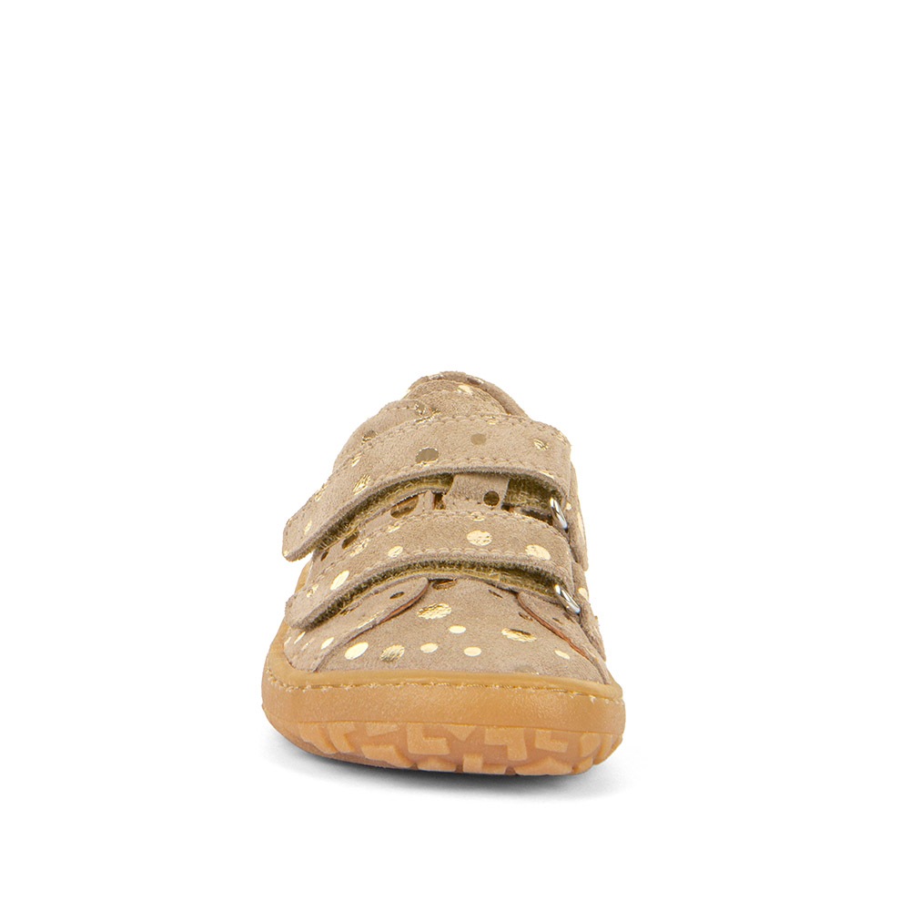 froddo® Klettschuh »Barefoot Base«, Konfirmationsschuh, Barfußschuh mit Metallic-Dots verziert