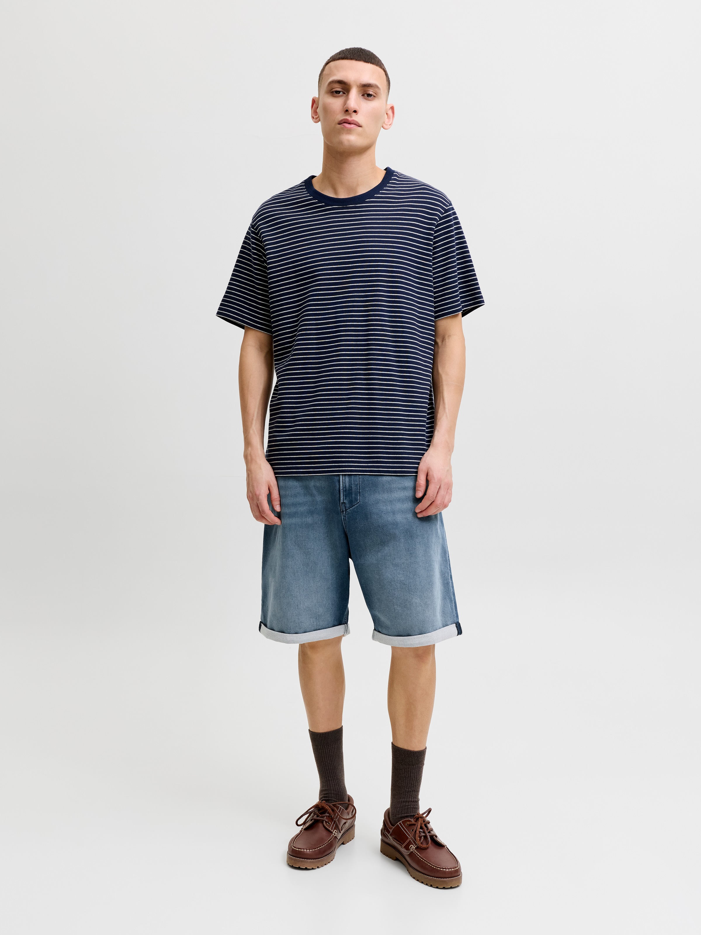 Jack & Jones Jeansbermudas »JJITONY JJASHER I.K SHORTS GE 731 SN« Baumwollmischung