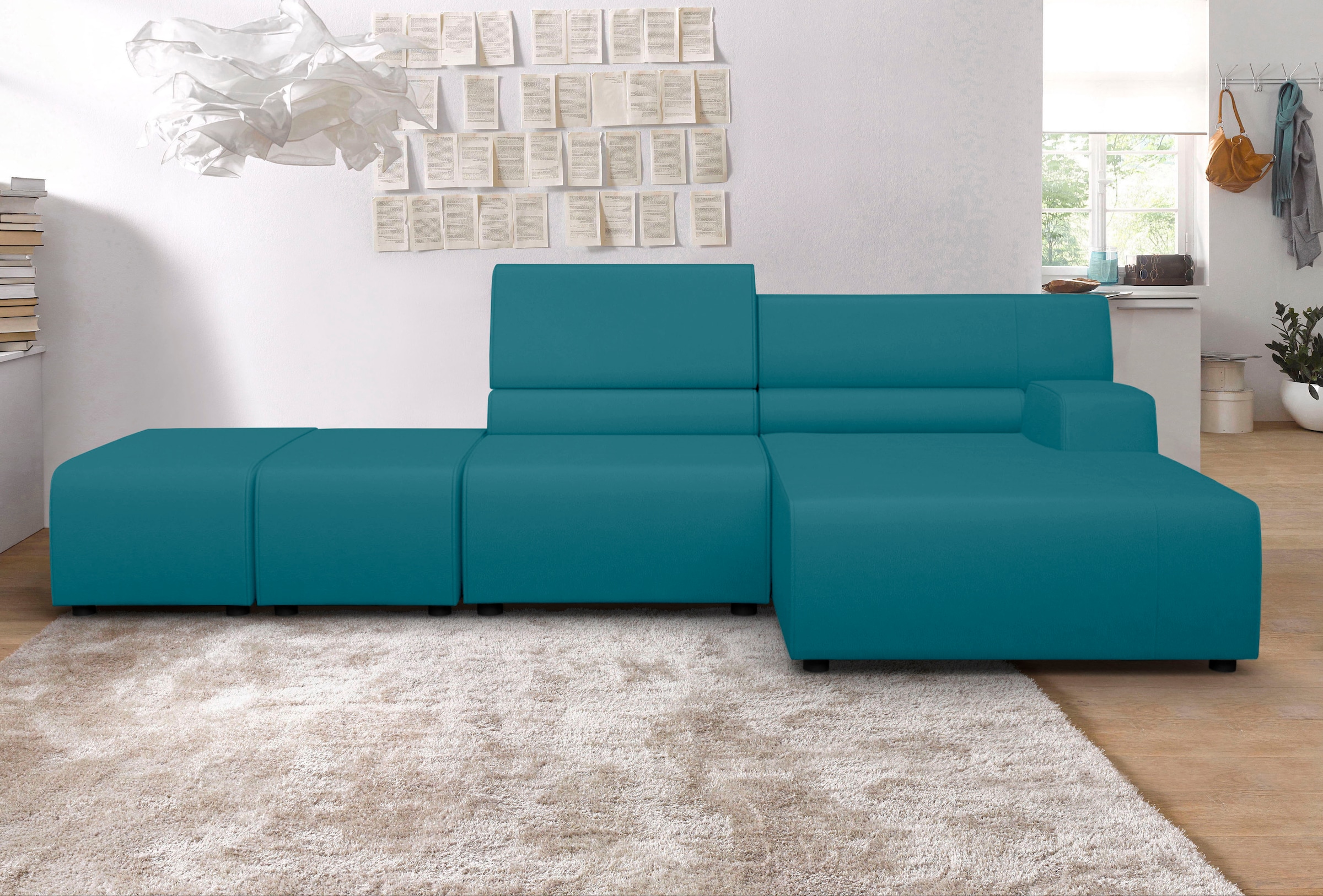Egoitaliano Ecksofa "Babouche, Designsofa mit außergewöhnlichem Sitzkomfort zum Wohlfühlen"