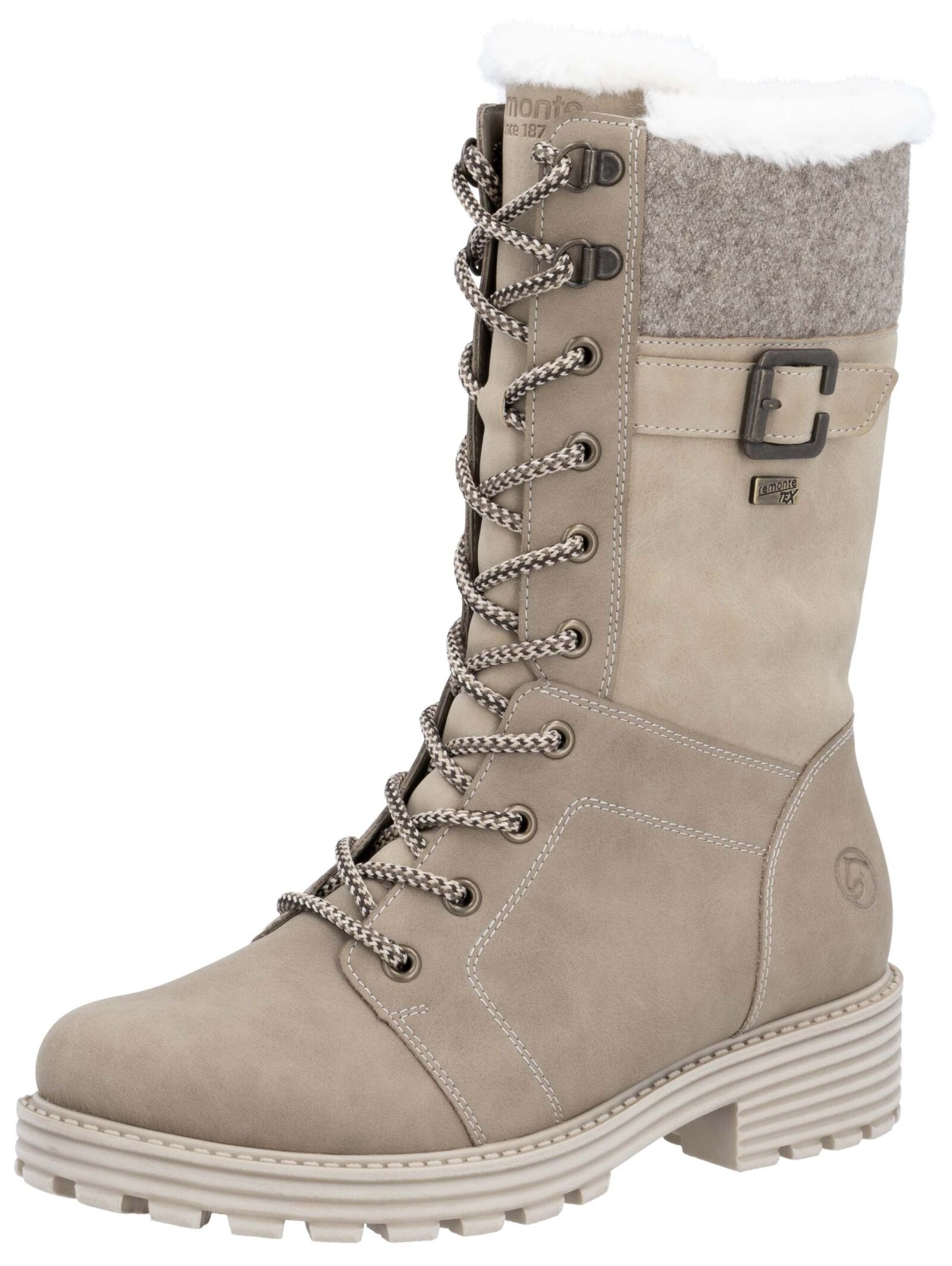 Remonte Schnürstiefelette "Remonte Stiefelette Veloursleder"