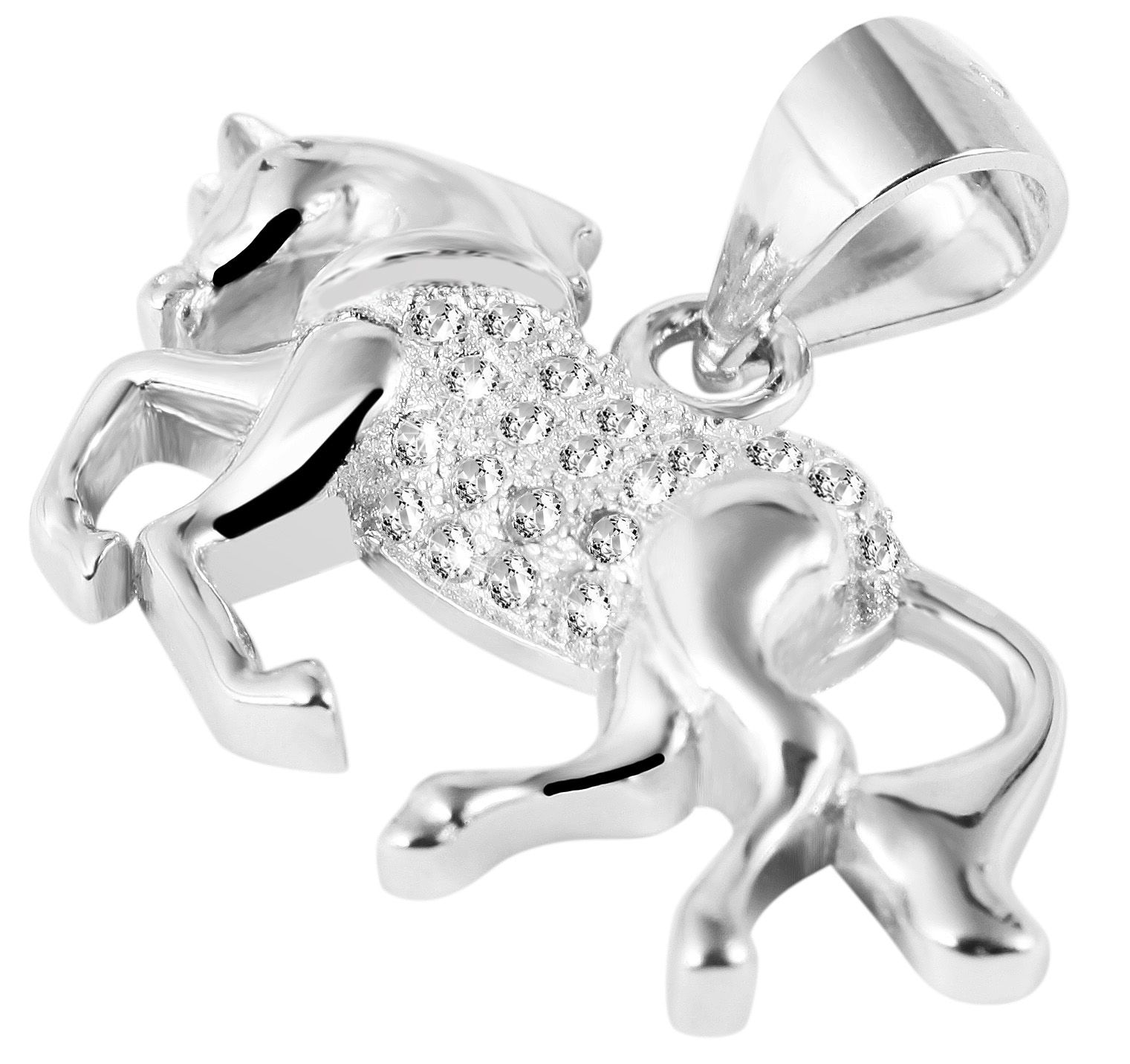 Adelia´s Kettenanhänger »Damen Anhänger – Pferd Anhänger aus 925 Silber mit Zirkonia«  Ein kleines Geschenk mit großer Wirkung