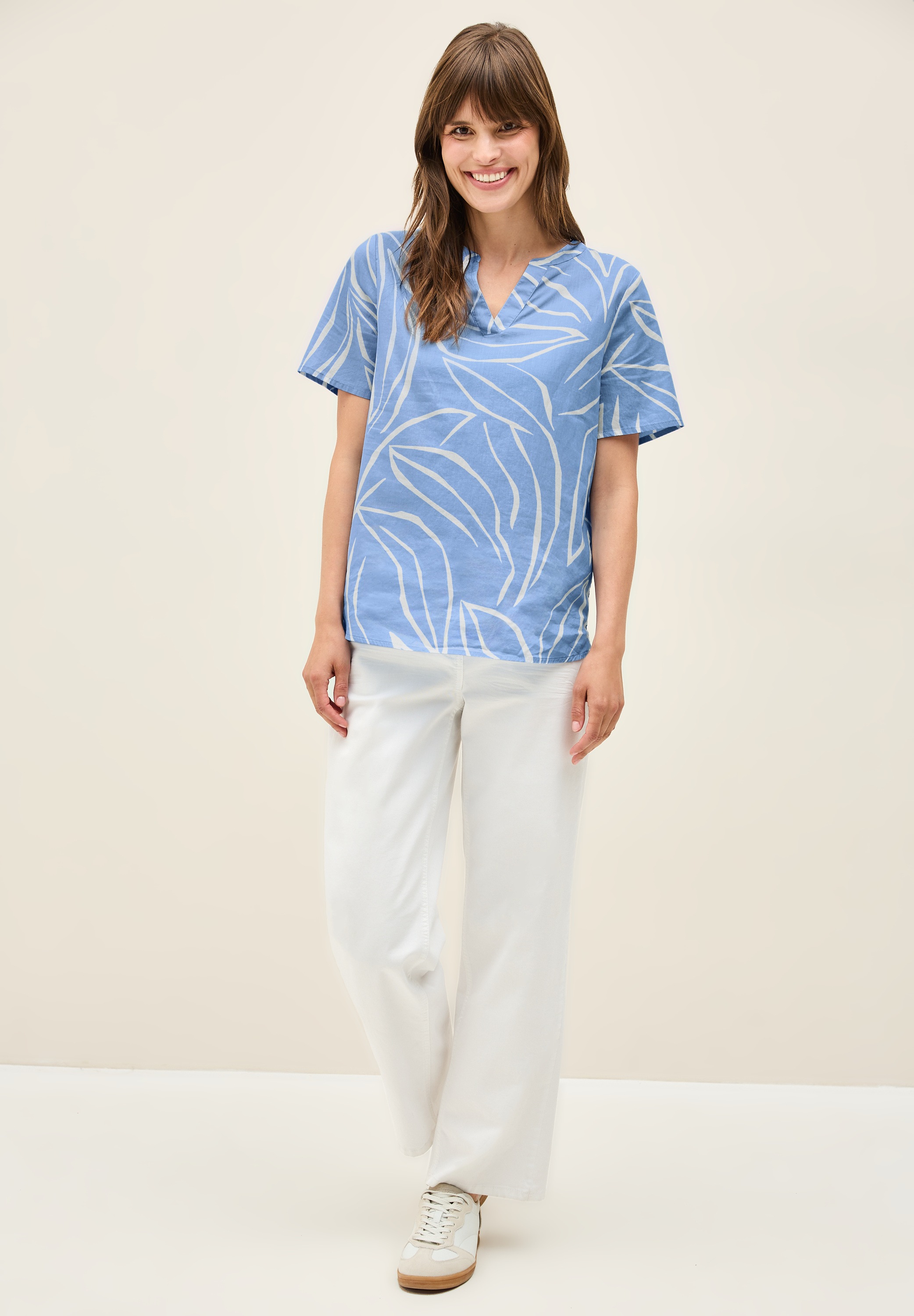 Thumbnail - Cecil Kurzarmbluse, aus reiner Baumwolle