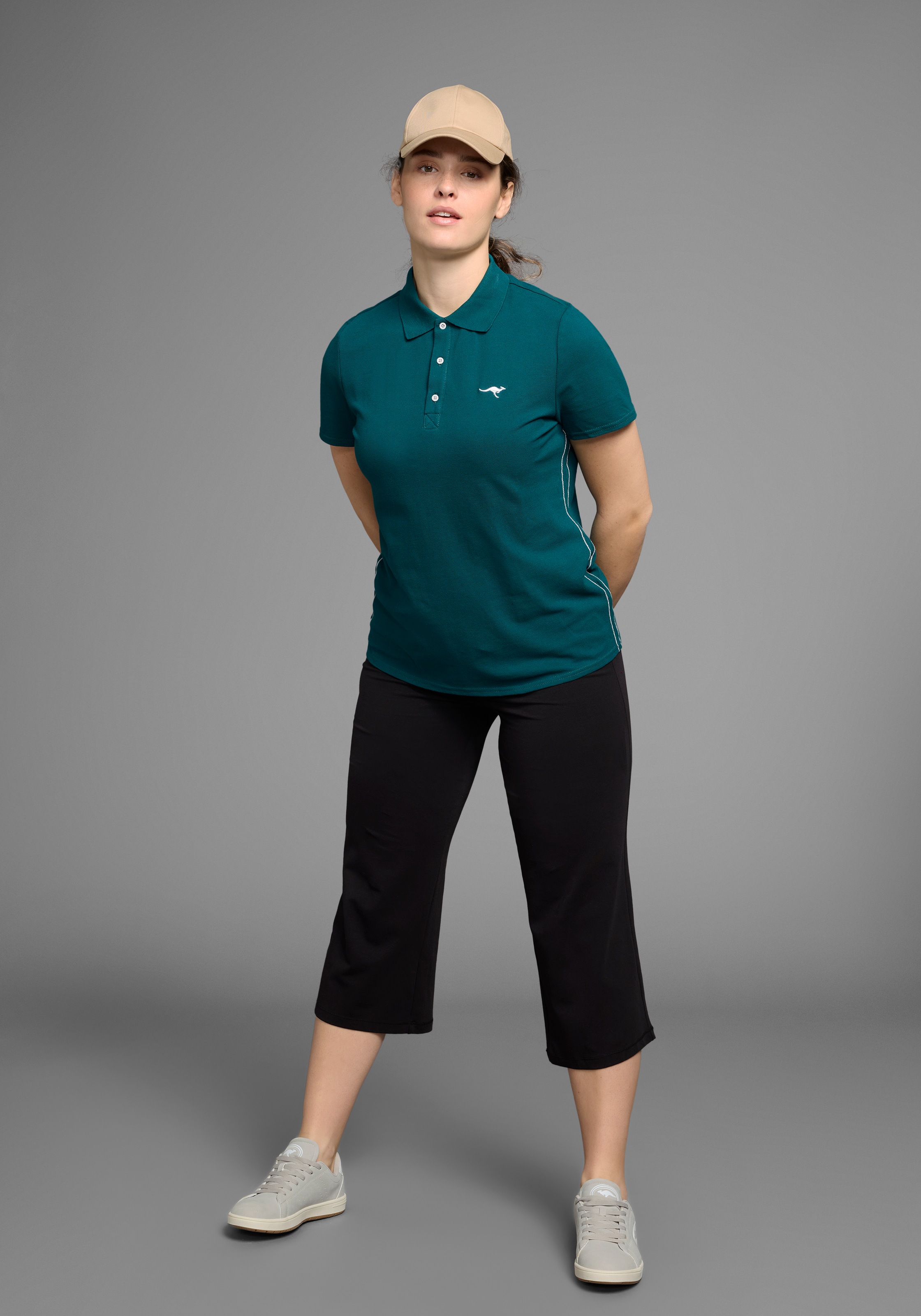 KangaROOS Polo Shirt Women Petrol 40/42 3