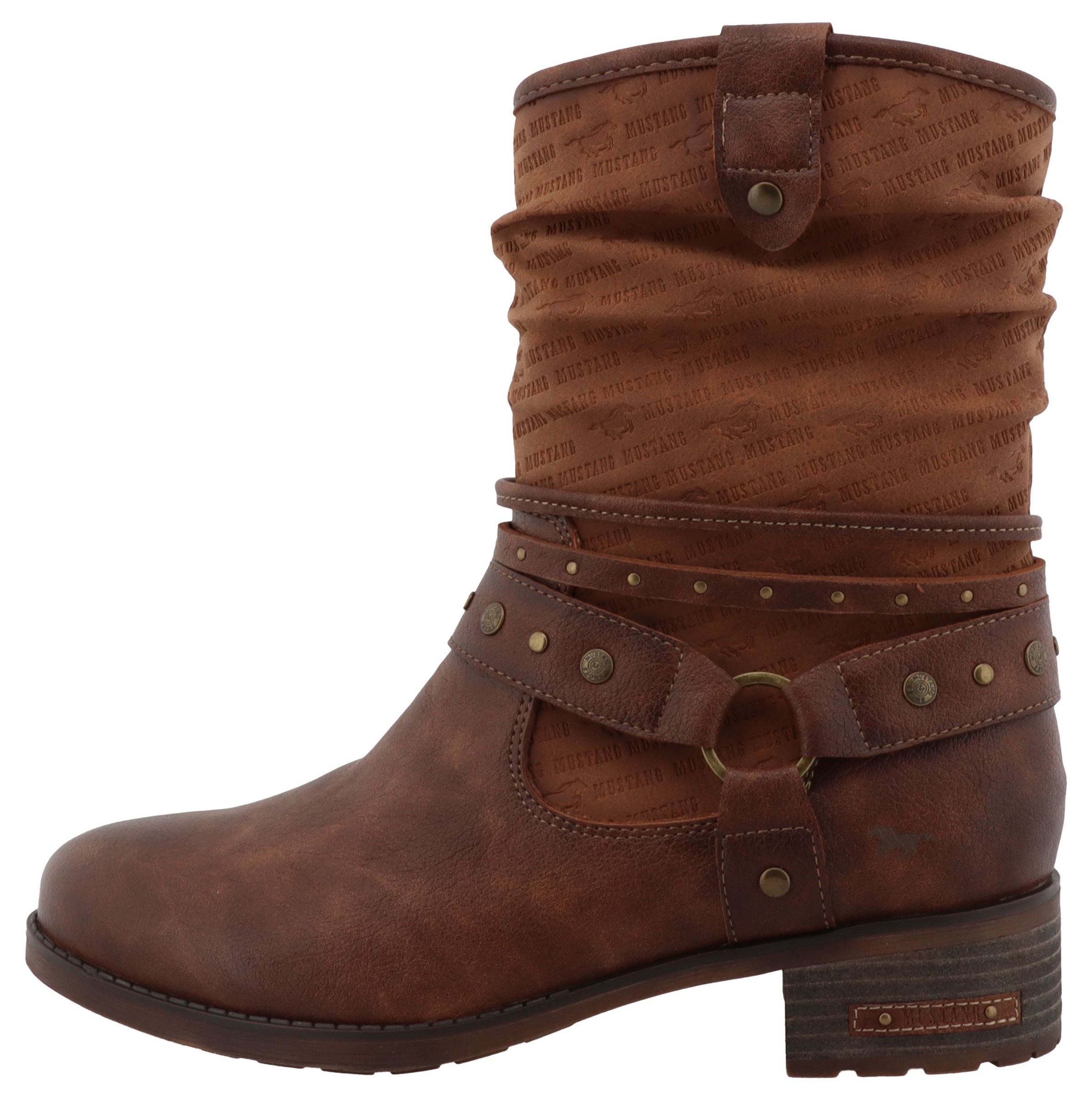 Mustang Shoes Winterboots »Fabienne«, Stiefelette, Westernboots im Used-Look