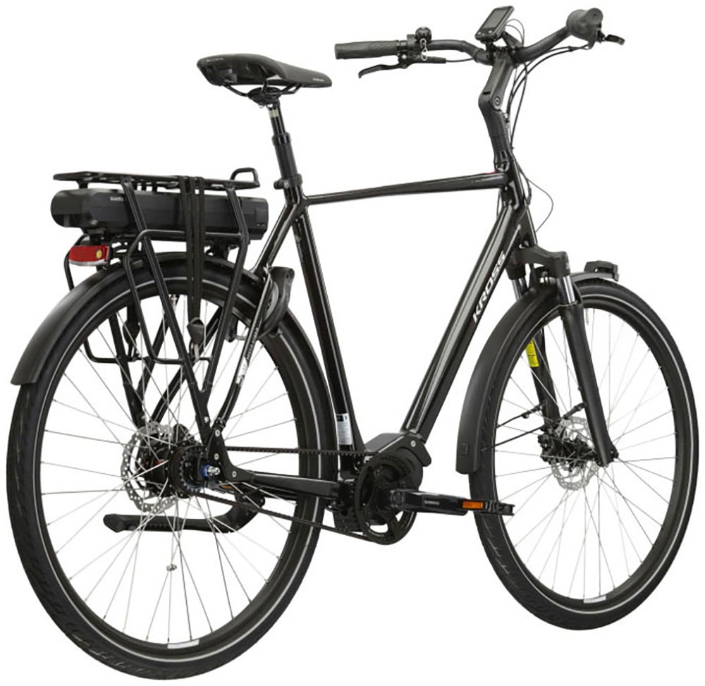 Kross E-Bike »E-Citybike Sentio Hybrid 5.0 28 Zoll schwarz«, 7 Gang, Shimano, NEXUS, Mittelmotor 250 W