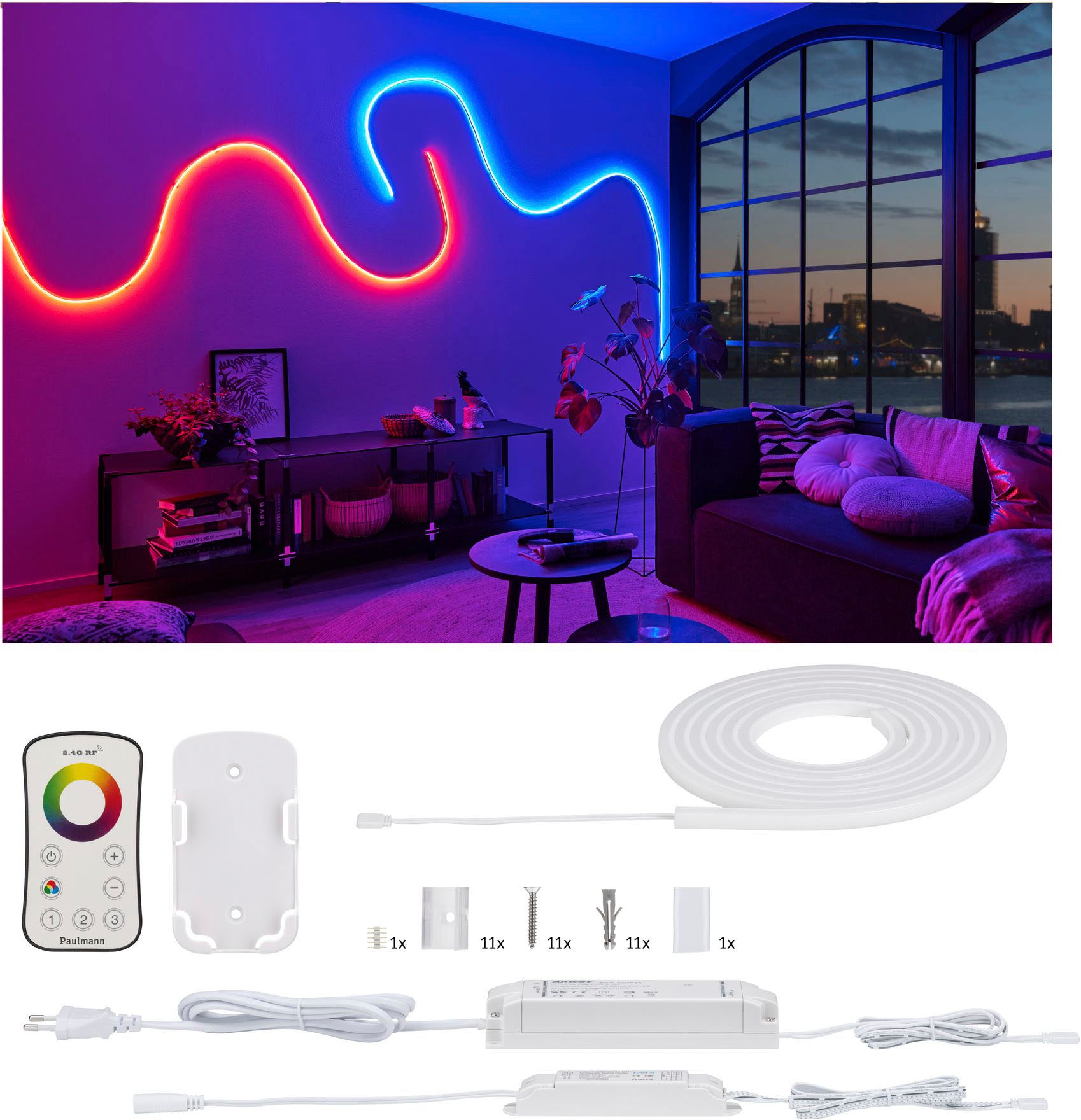 Paulmann LED-Streifen »MaxLED Flow RGB Basic Set 3m«