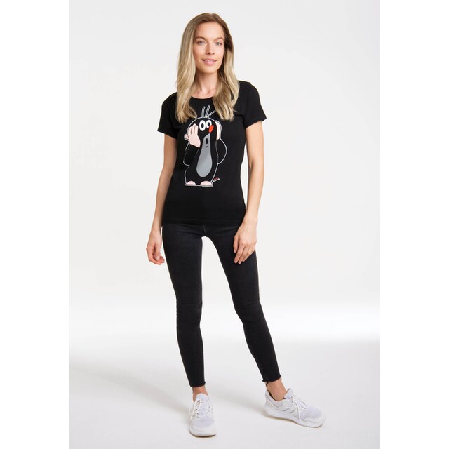 lizenziertem T-Shirt Print | bestellen mit BAUR Maulwurf«, LOGOSHIRT online kleine »Der