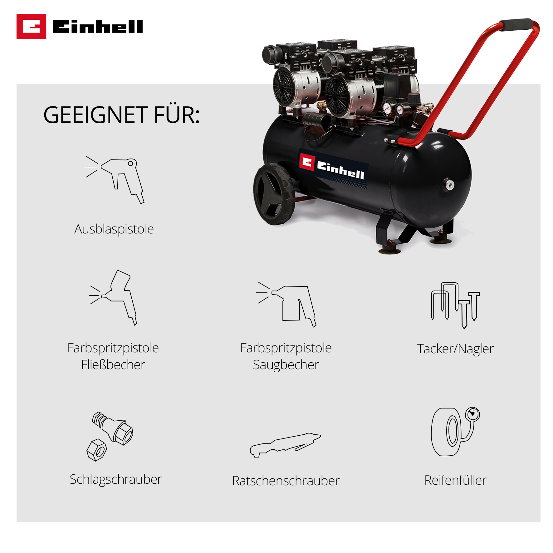 Einhell Kompressor »TE-AC 270/50 Silent Plus«