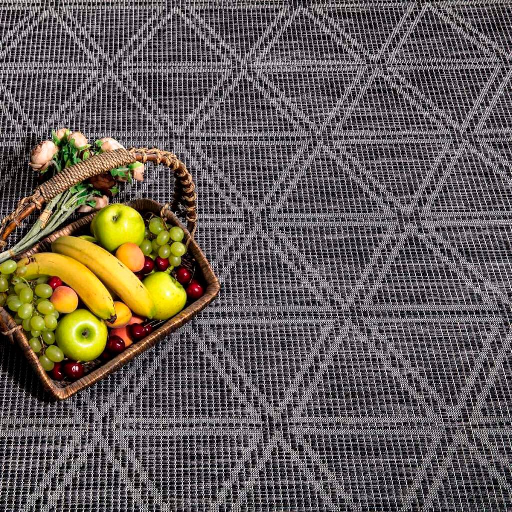 Carpet City Teppich »Palm«, rechteckig, für Balkon, Terrasse, flach Wetterfest gewebt Küche, | Rechnung BAUR & auf UV-beständig