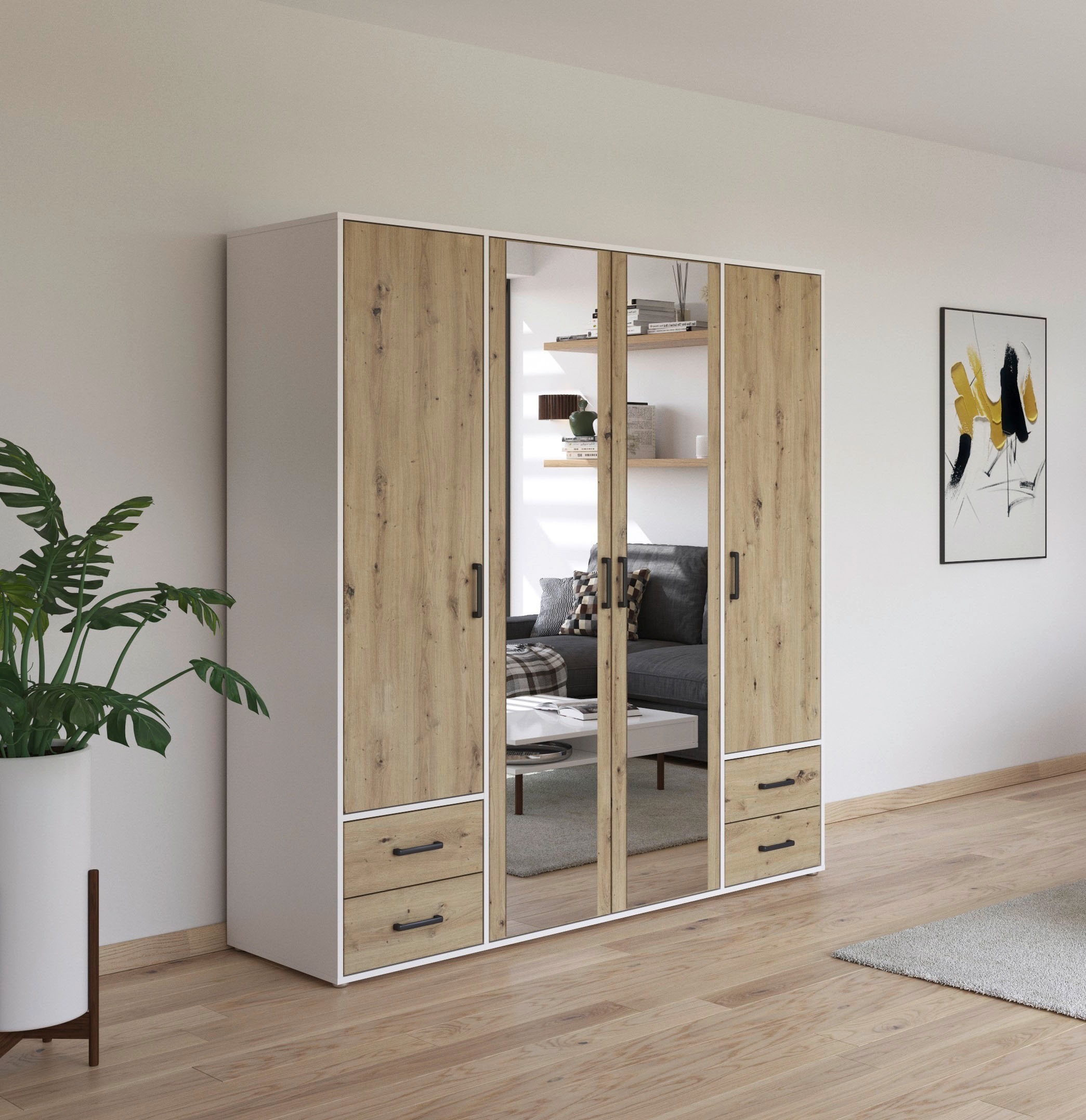 rauch Drehtürenschrank "Kleiderschrank Schrank Garderobe Wäscheschrank VOYA günstig online kaufen