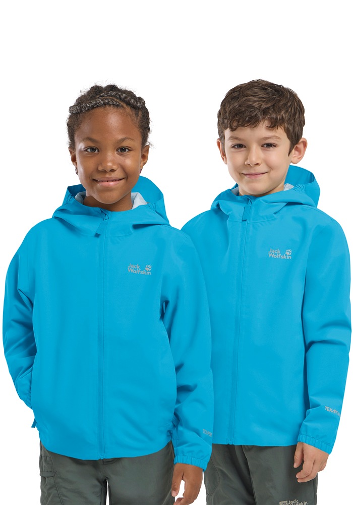 JACK WOLFSKIN Kinder Outdoorjacke "FLAZE JACKET K"empireblau, Gr. 104, Obermaterial: 100% POLYESTER; Futter: 100% POLYESTER, Jacken