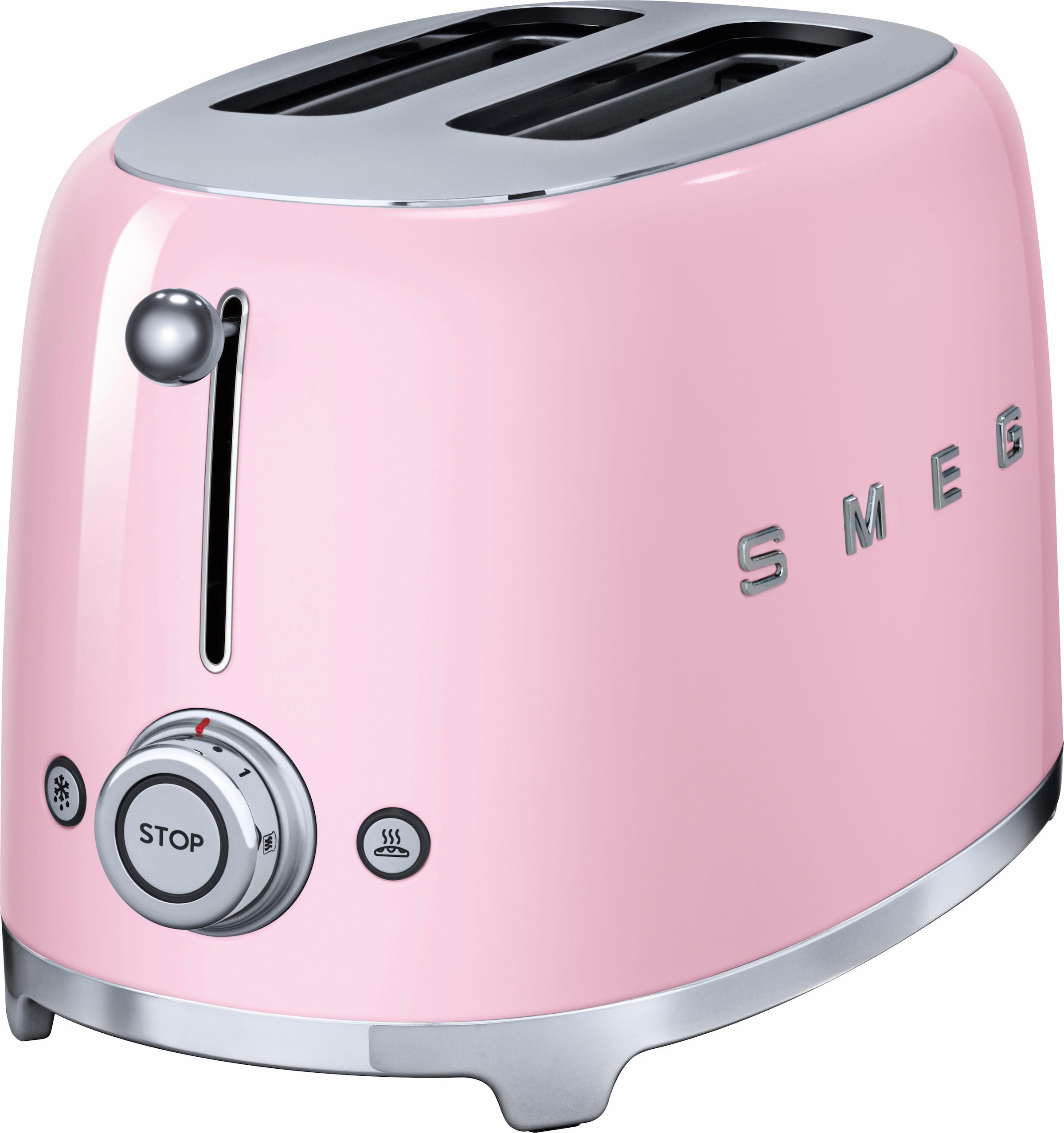 Smeg Toaster "TSF01PKEU" 2 kurze Schlitze für 2 Scheiben 950 W günstig online kaufen