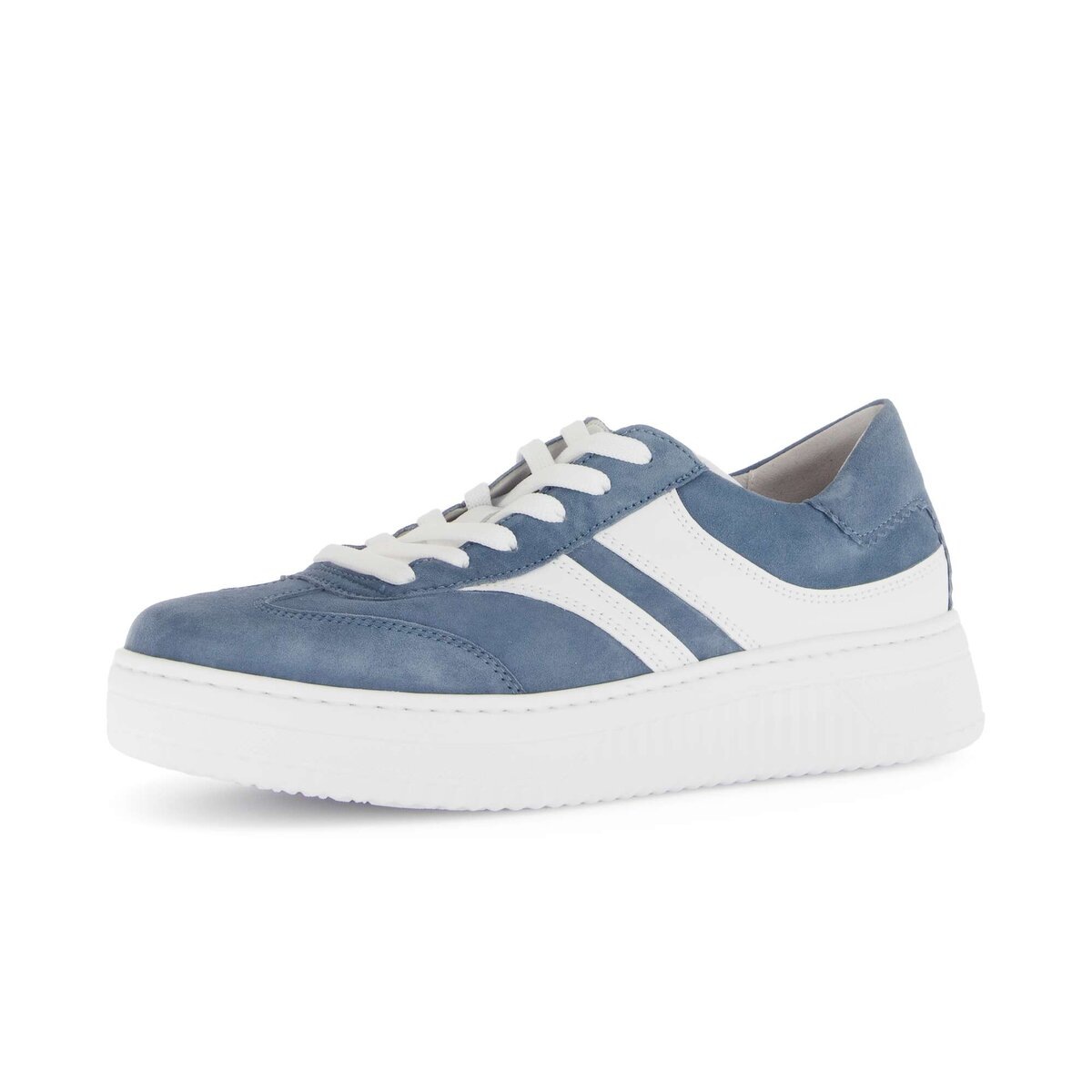 Sneaker GABOR "Sneaker low", Damen, Gr. 43, blau, Schuhe Sneaker