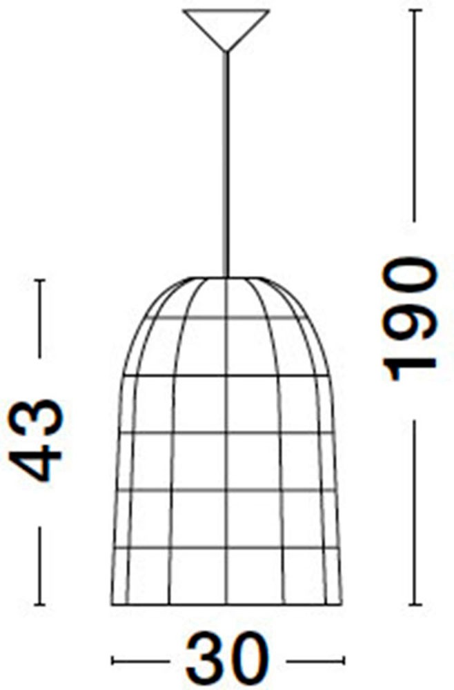 Nova Luce Hängeleuchten »AURORA« E27 1 Stk. Ohne Beleuchtung