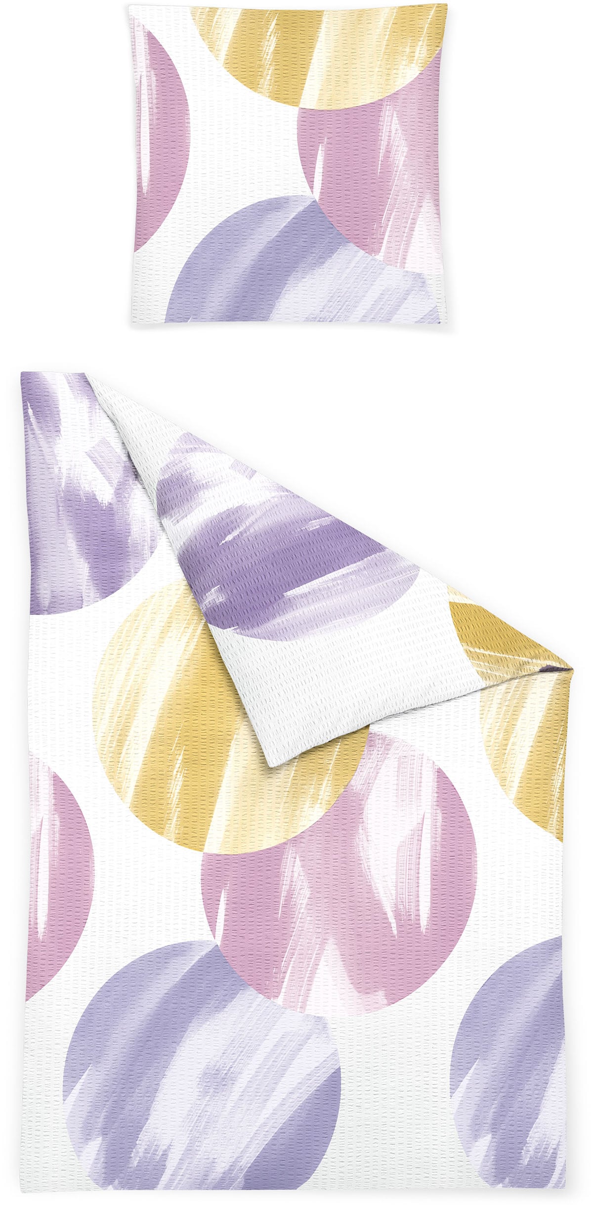 BIERBAUM Bettwäsche "4113" 2 Stk. tlg. Seersucker, 100 % Baumwolle, pflegel günstig online kaufen