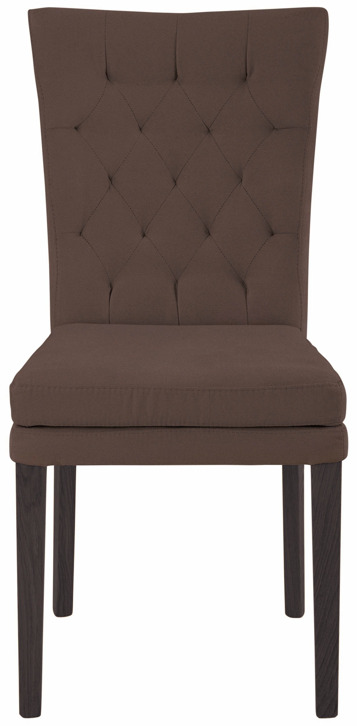 Home affaire 4-Fußstuhl »Colorado«, (Set), 6 St., Luxus-Microfaser, Beine aus Buche, wengefarben lackiert, Im 2er, 4er oder 6er-Set
