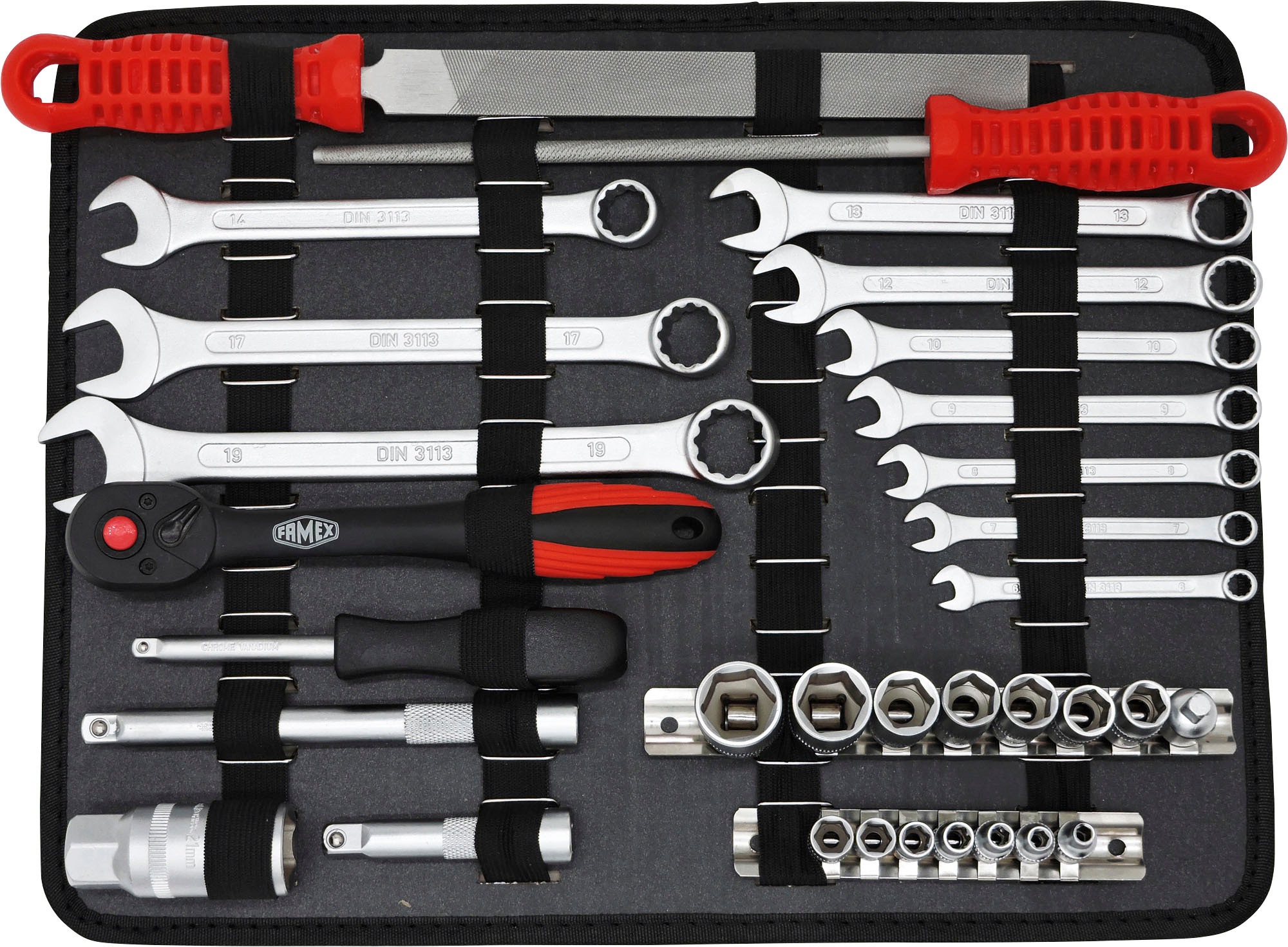 FAMEX Werkzeugset »755-59«, (Set, 162 St.) auf Rechnung | BAUR | Werkzeug-Sets