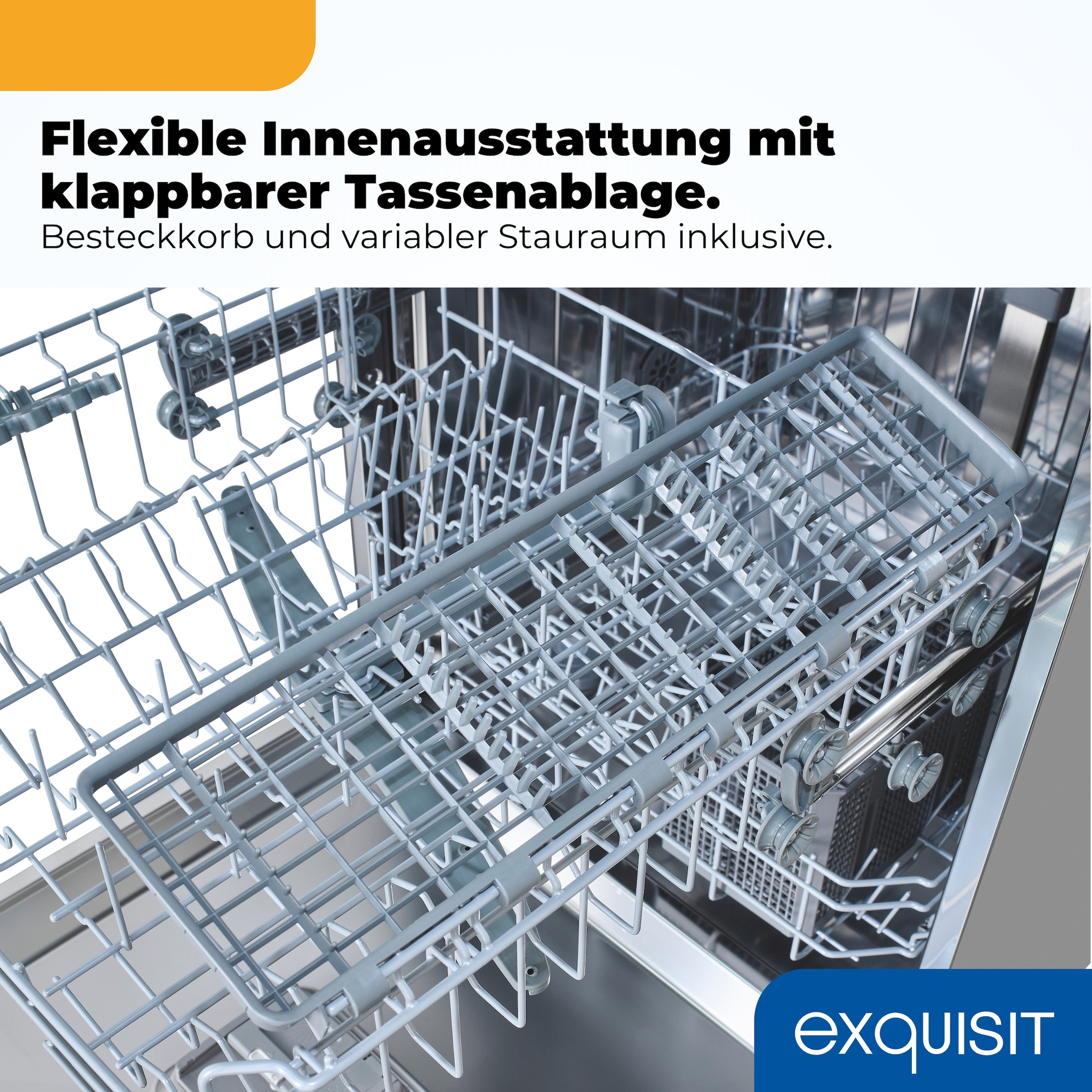 exquisit Standgeschirrspüler 9109 »GSP9109-451D schwarz« 10 l 9 tlg. Maßgedecke 9 Maßgedecke, 4 Programme, LED, Besteckkorb