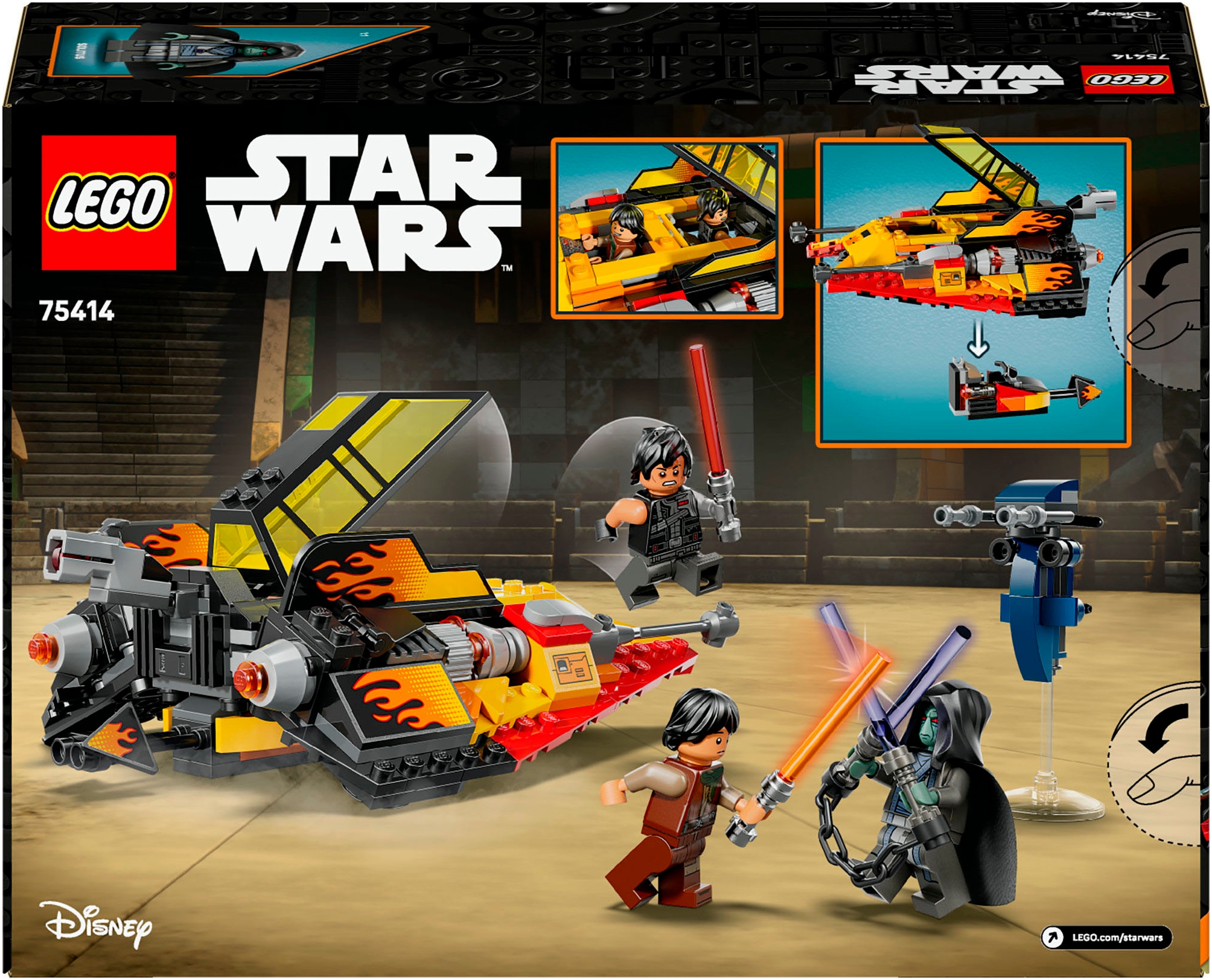 LEGO® Konstruktionsspielsteine »The Force Burner Snowspeeder (75414), LEGO Star Wars™«, (349 St.), Made in Europe