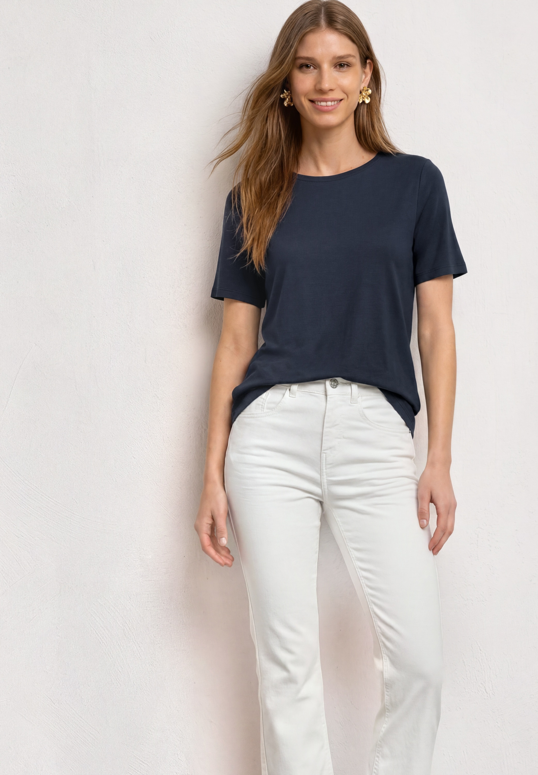 STREET ONE T-Shirt im soften Baumwoll-Mix