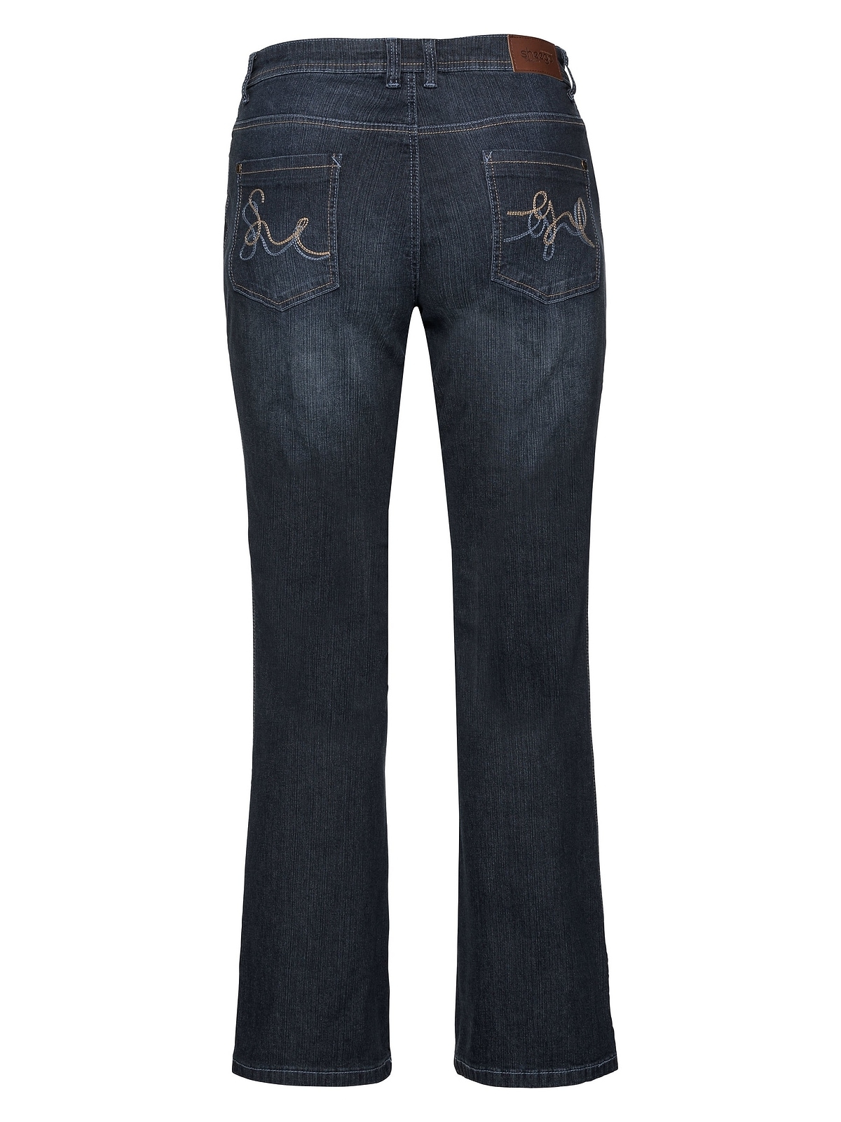 Sheego Stretch-Jeans BAUR kaufen Used-Effekten »Große online | Größen«, mit