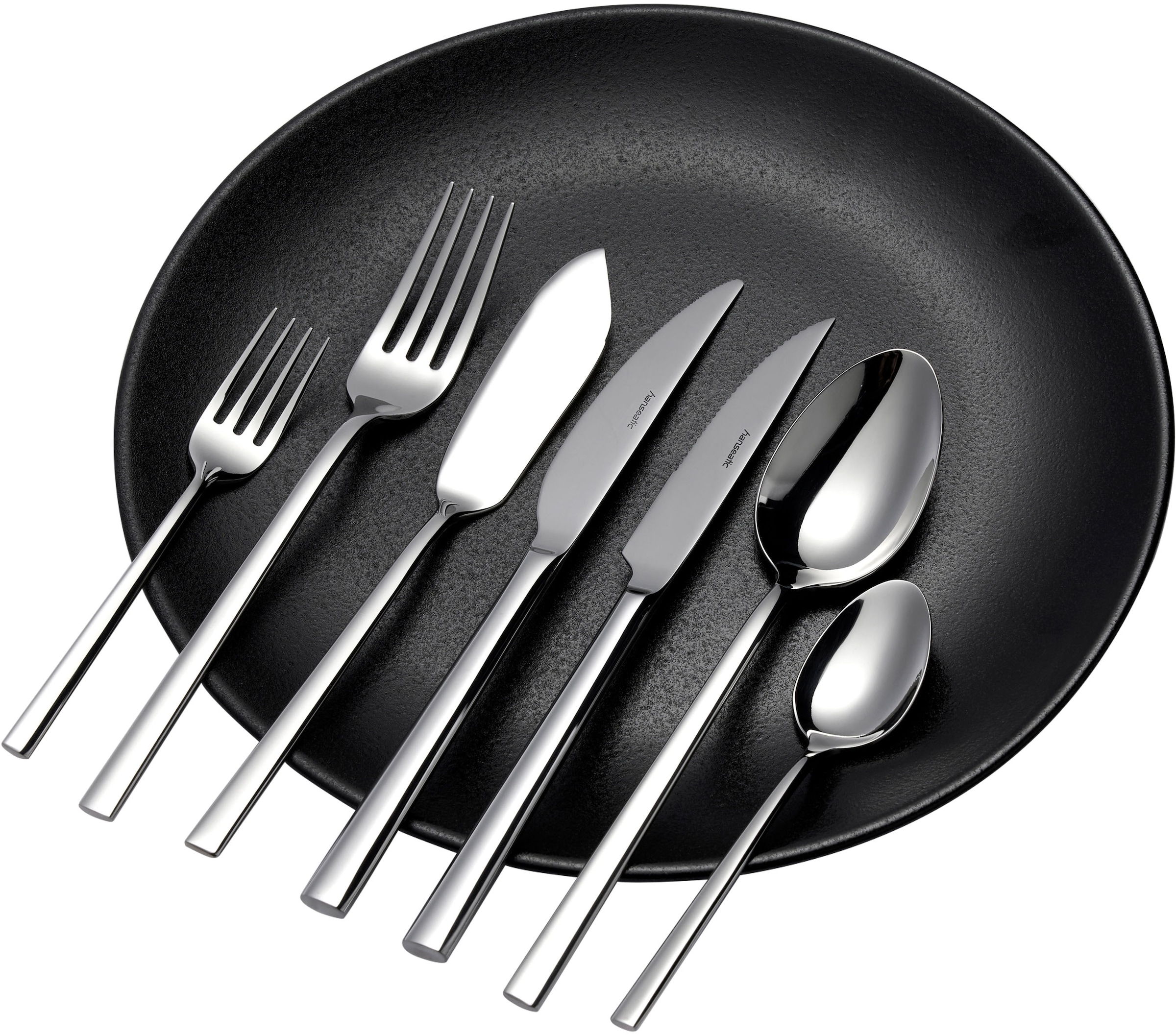 Hanseatic Besteck-Set »SMART, glänzend«, (Set, 42 tlg.), leichtes und minimalistisches Design