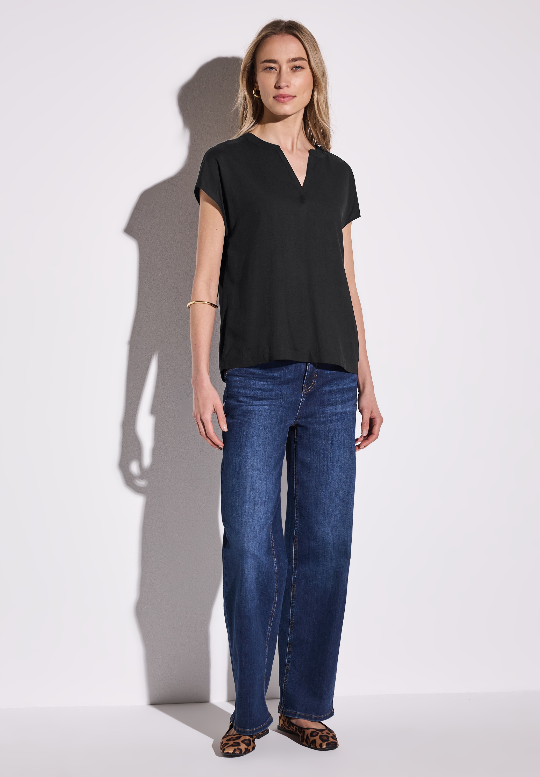 STREET ONE Hemdbluse, aus softer Viskose