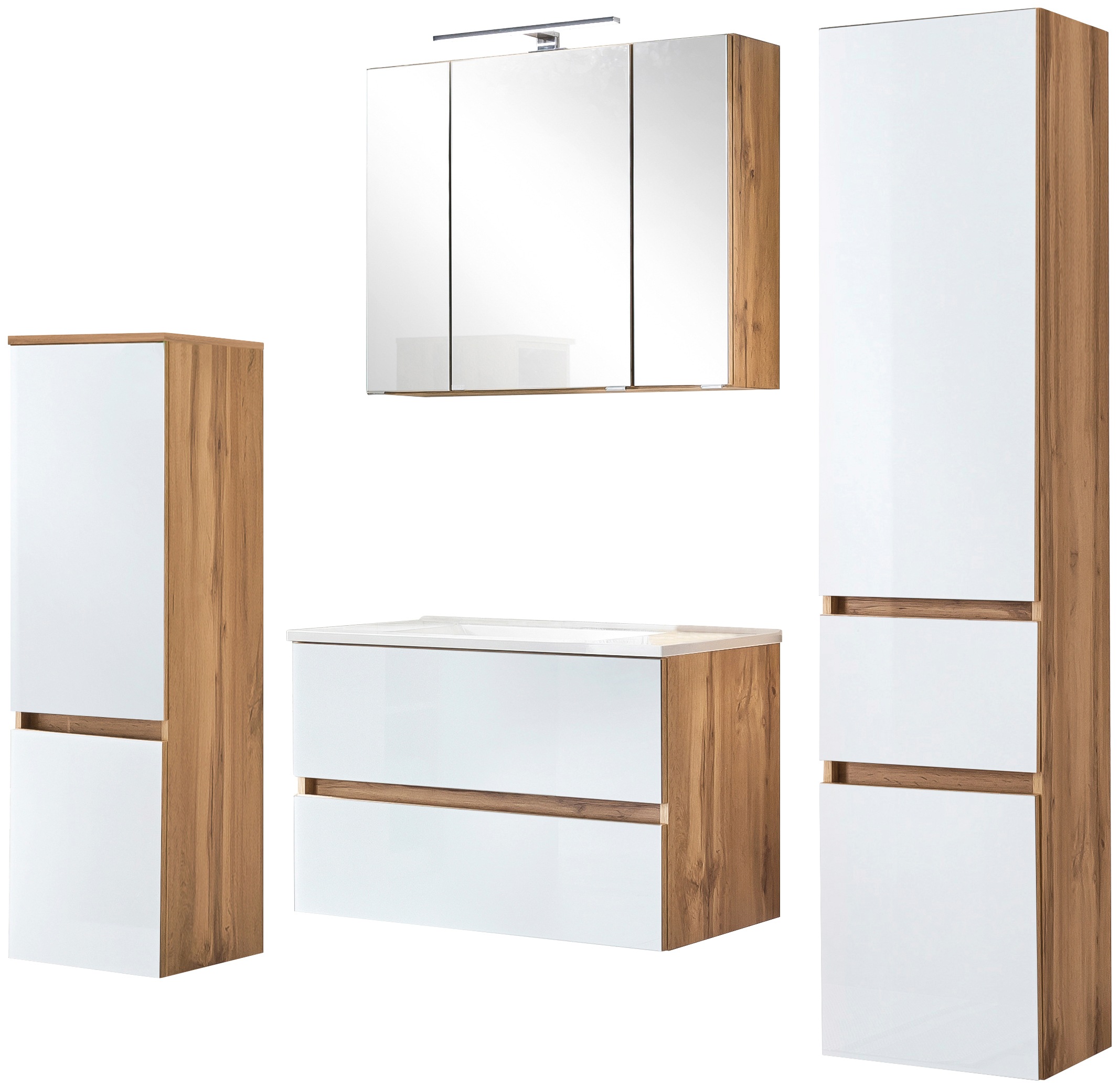 welltime Badezimmer-Set "Horki" Set, 4 Stk. tlg. günstig online kaufen