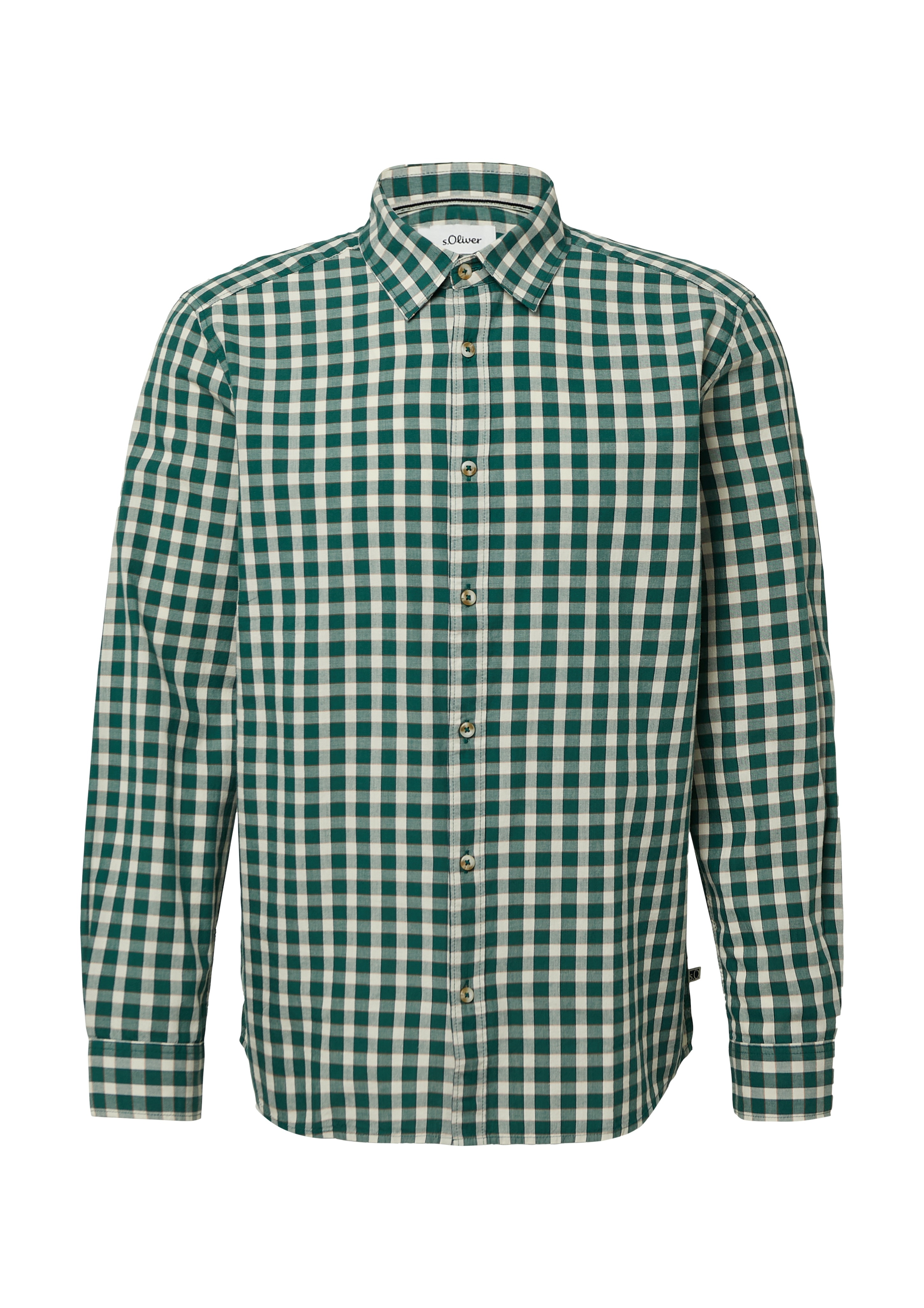 Thumbnail - s.Oliver Langarmhemd mit Karo Muster