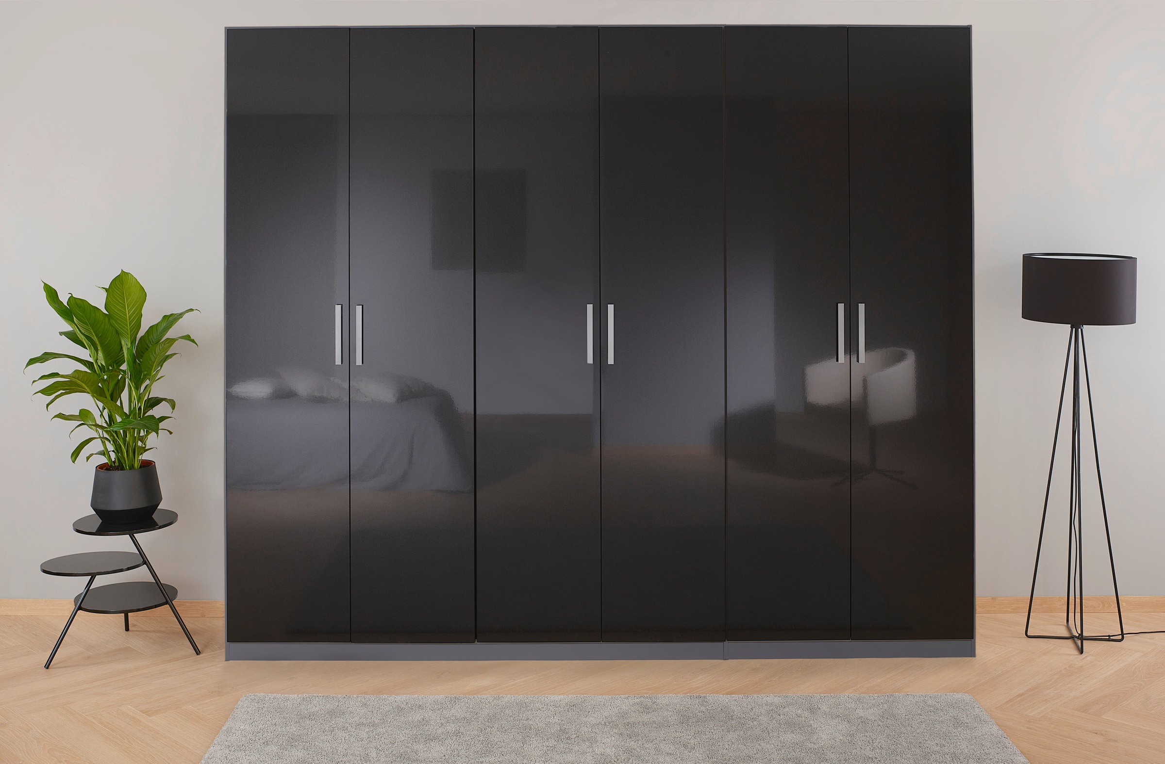 rauch Drehtürenschrank "Kleiderschrank Schrank Garderobe KOLUNA mit Hochgla günstig online kaufen