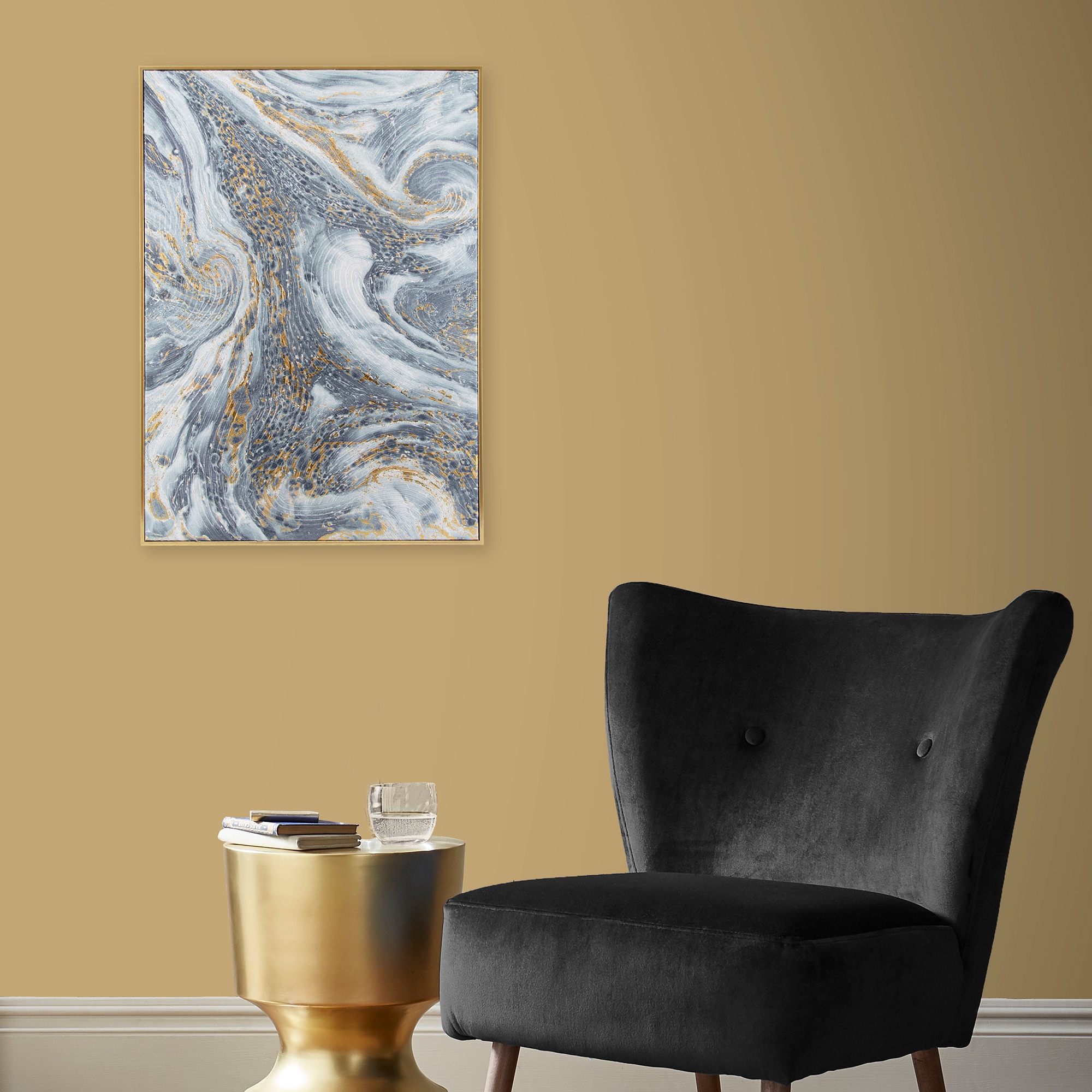 Art for the home Leinwandbild "Luxus Marmor", (1 St.), Handgemalt Wandbild günstig online kaufen