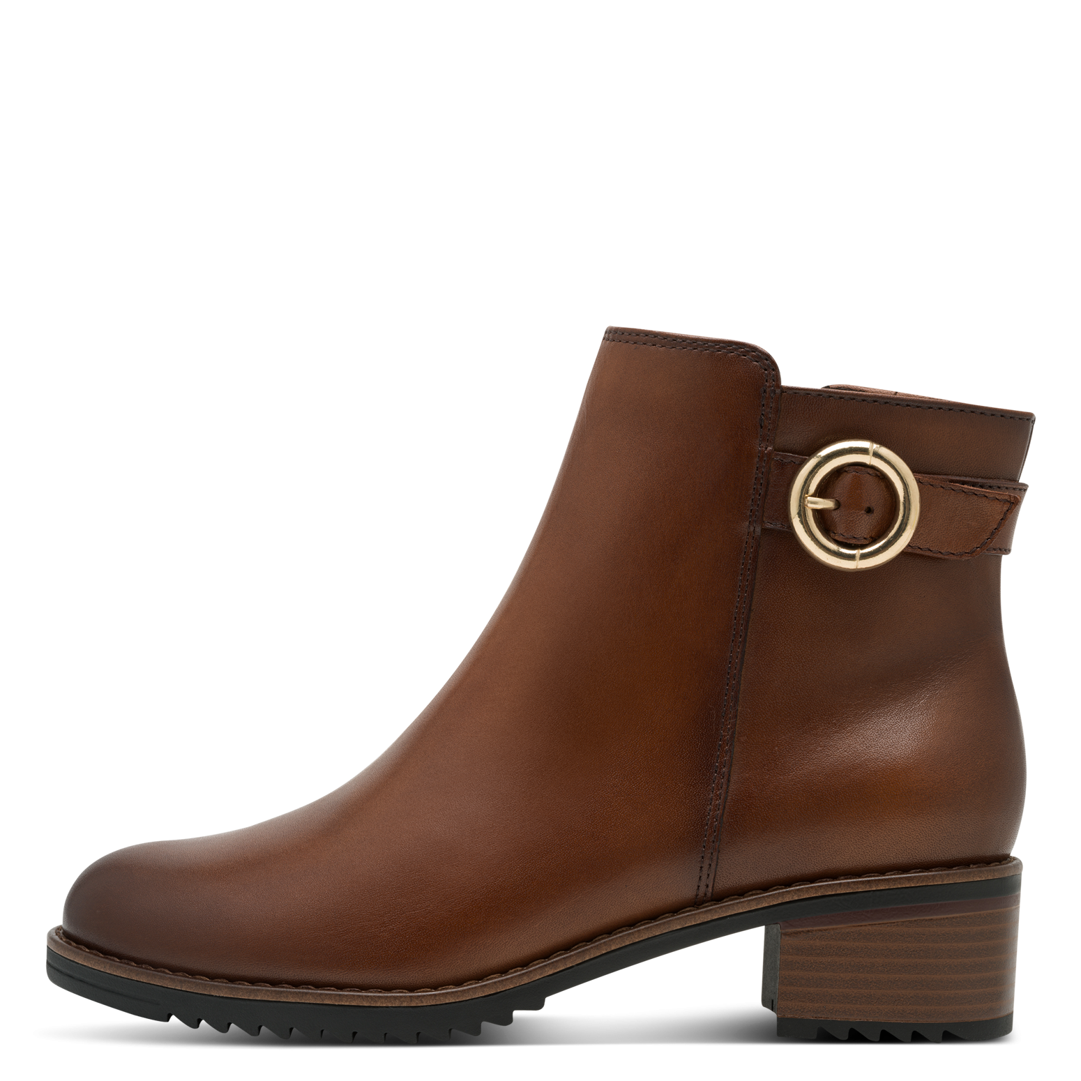 MARCO TOZZI Stiefelette, Blockabsatz, Businessschuh mit paktischem Innenreißverschluss