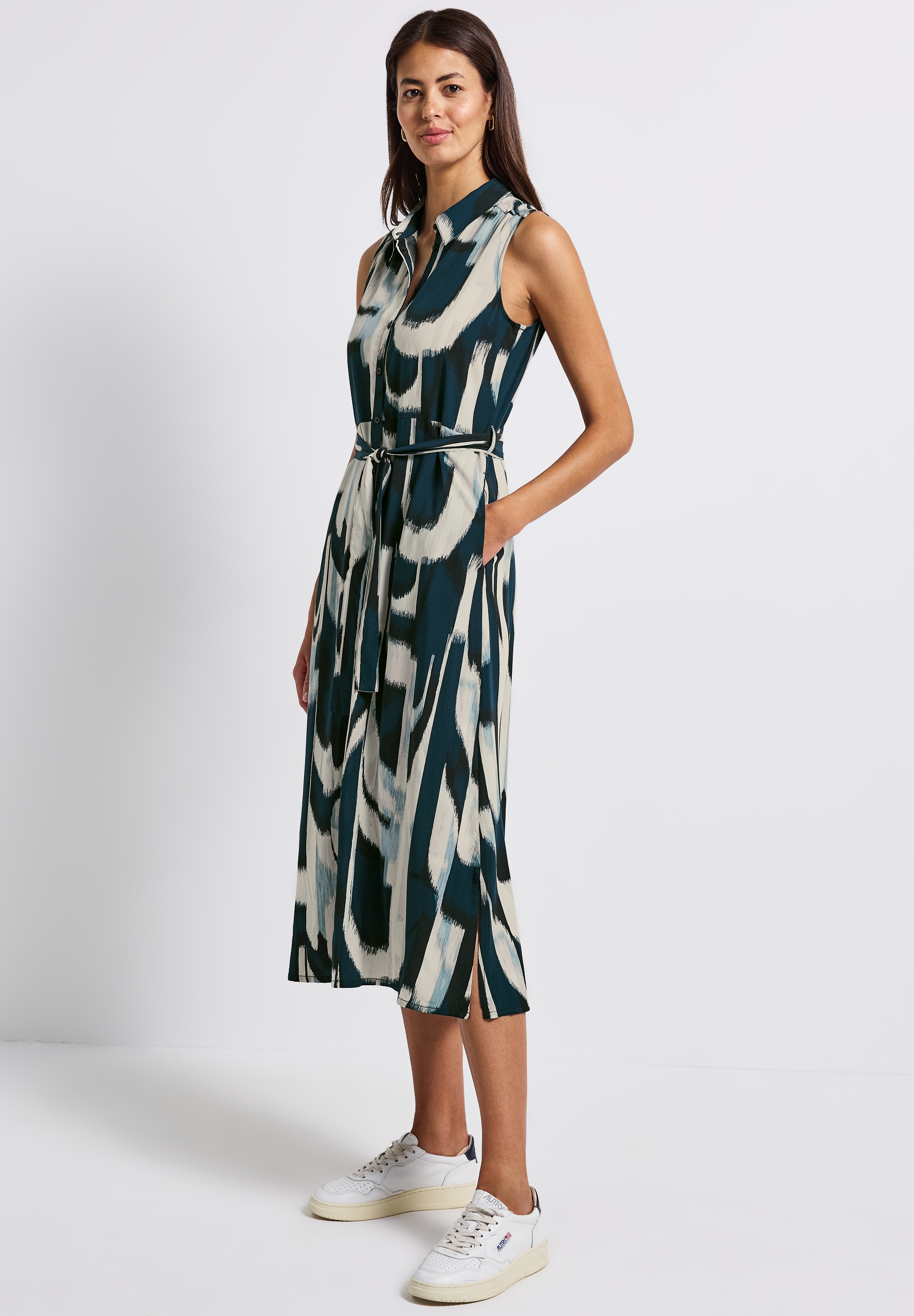 STREET ONE Midikleid, mit allover Print günstig online kaufen