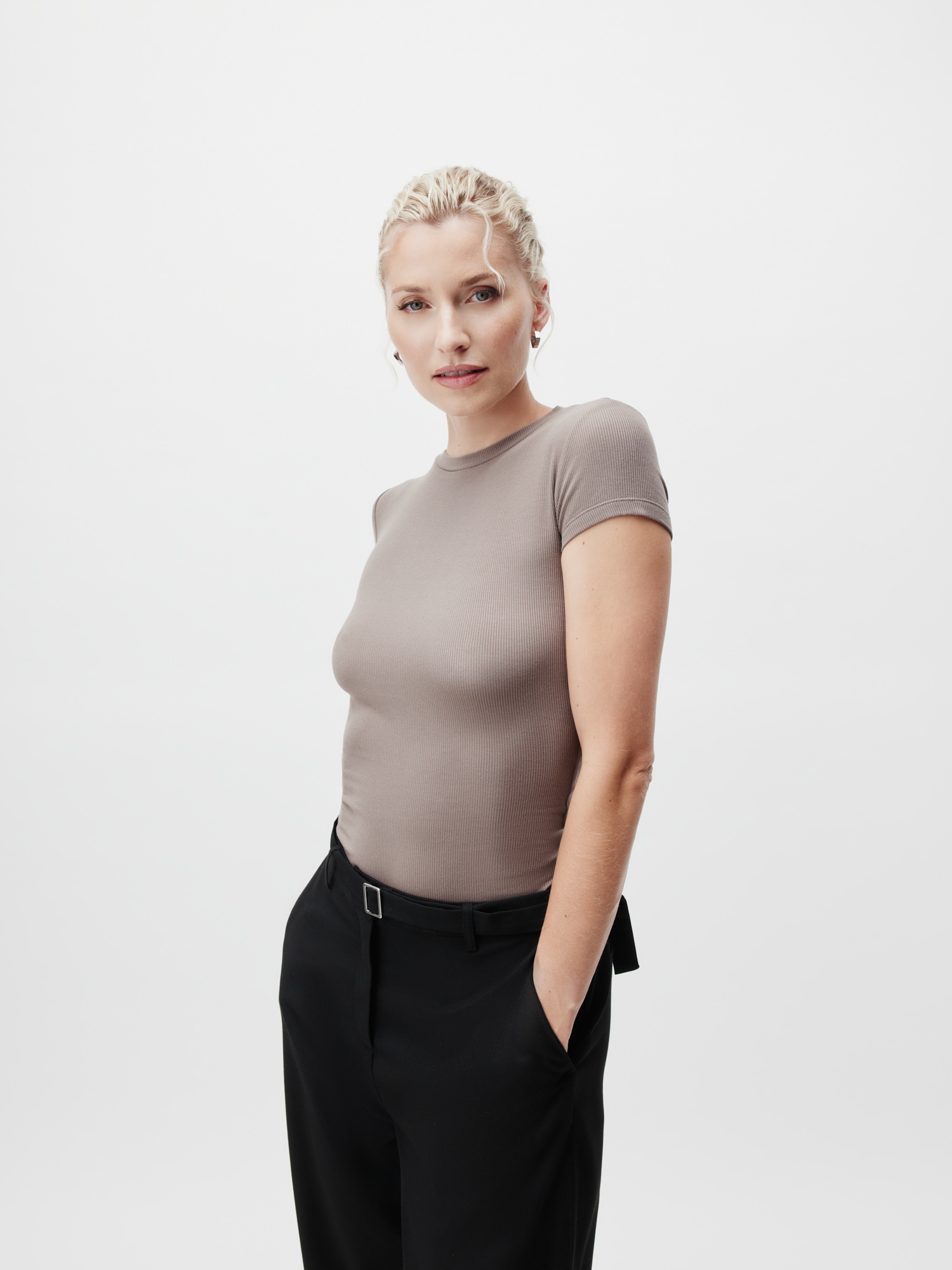 LeGer T-Shirt "Cindy, LeGer by Lena Gercke" Figurbetont mit Rundhalsausschn günstig online kaufen