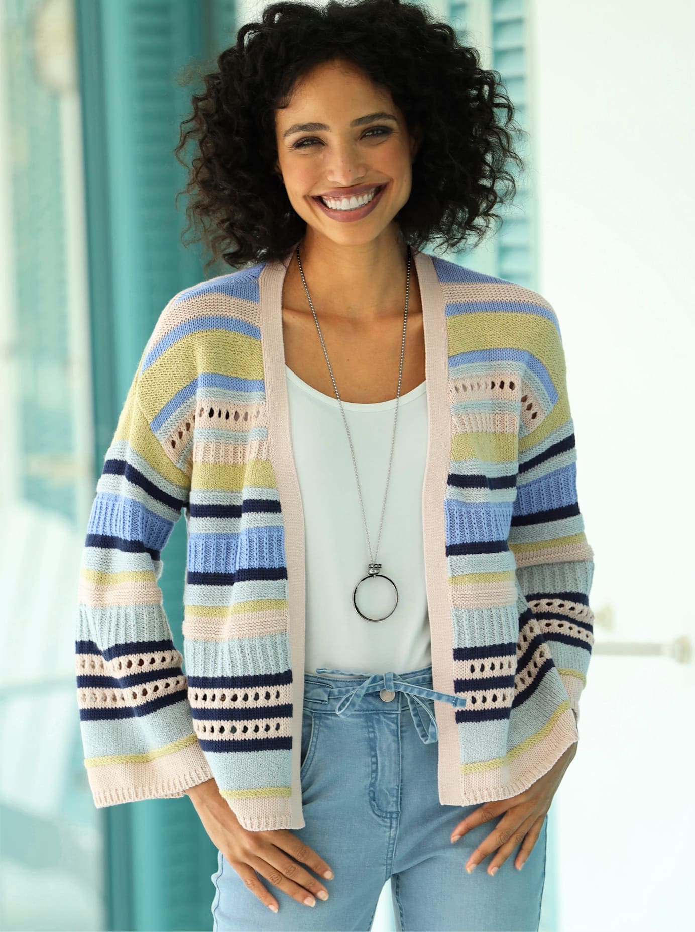 heine Ajourstrickjacke günstig online kaufen