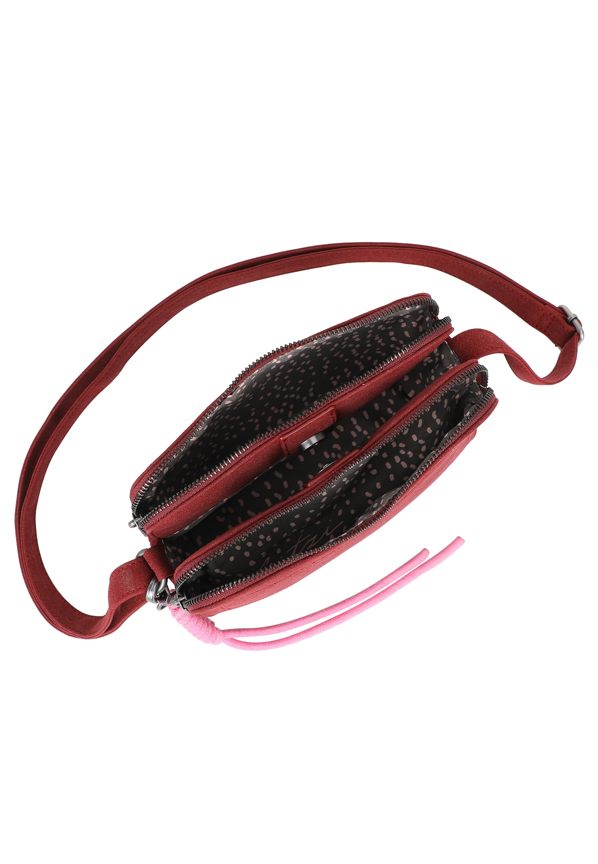 Fritzi aus Preußen Schultertasche »Jony Suede Jacky«, mit angerauter Materialoberfläche