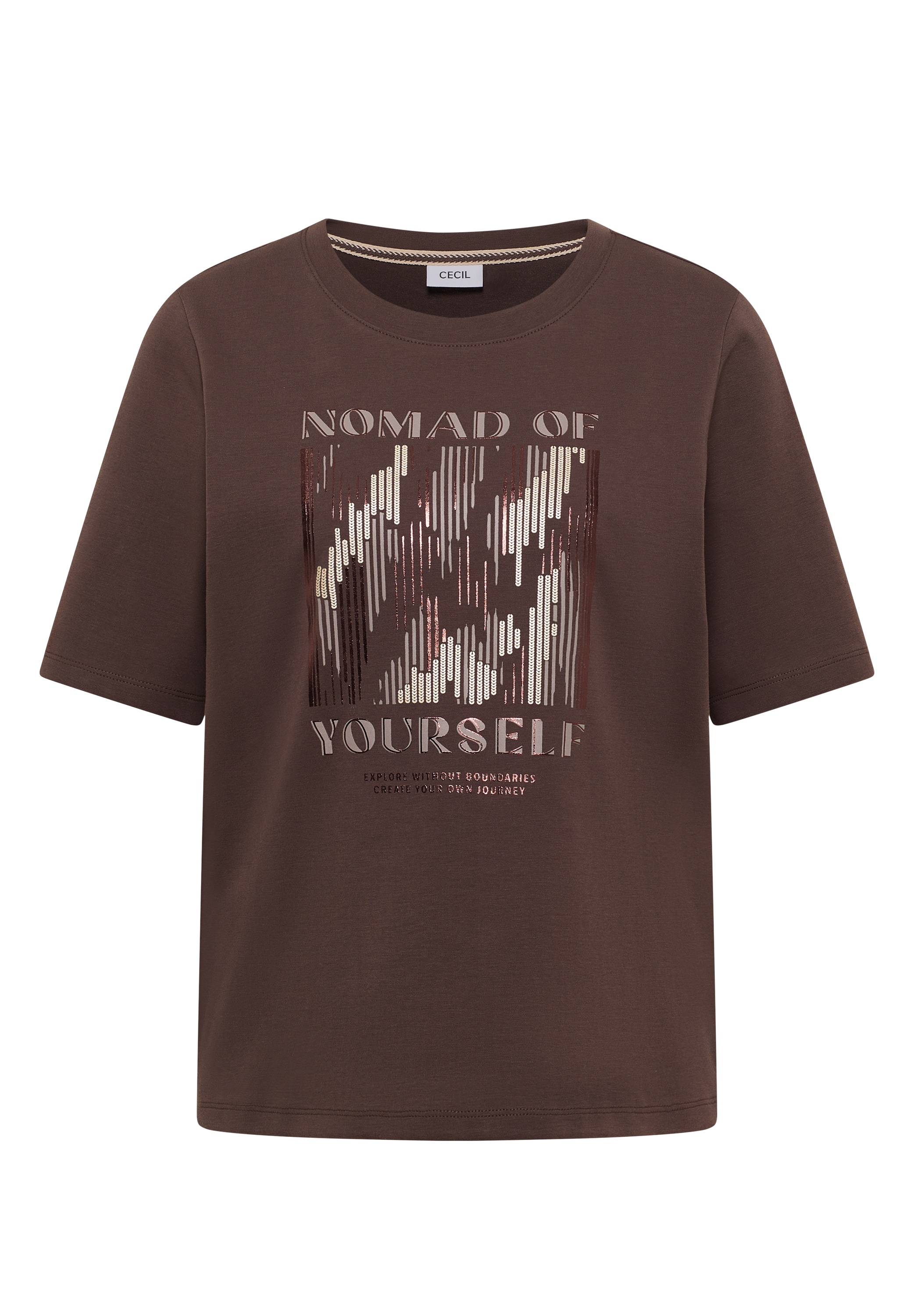 Cecil Print-Shirt mit Wording und Print