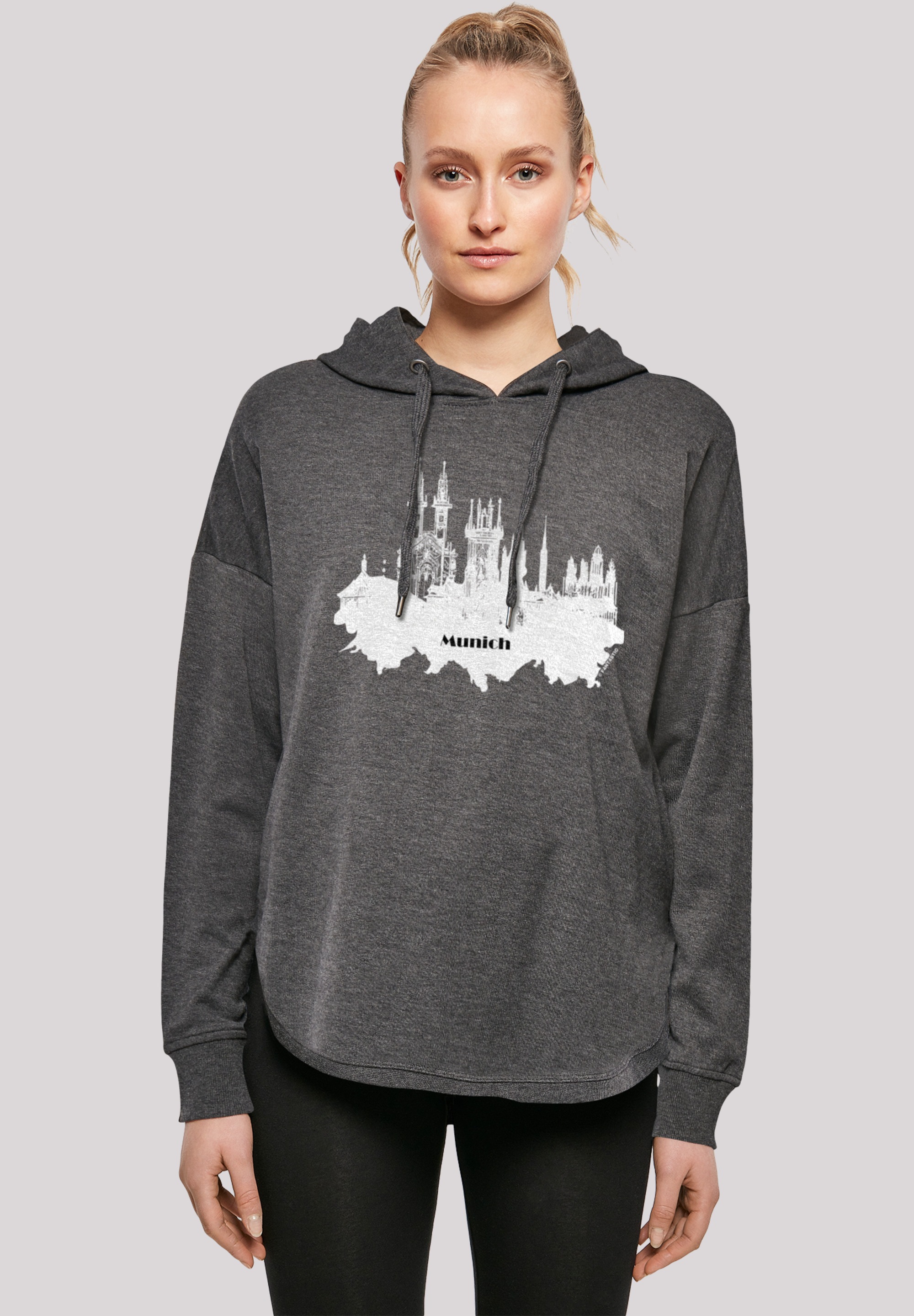 F4NT4STIC Kapuzenpullover "Cities Collection - Munich skyline", Print