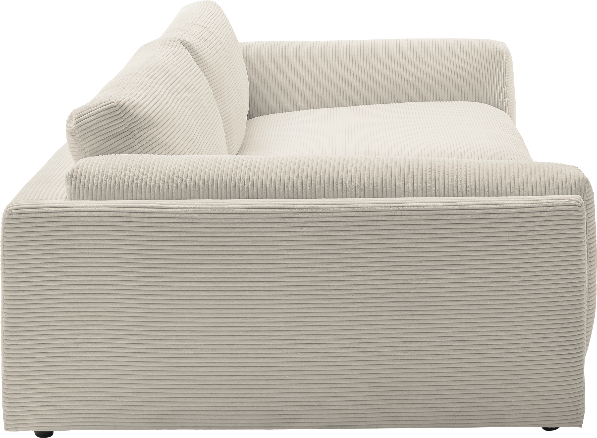 3C Candy Big-Sofa »Karalis mit extra großer Sitztiefe, elegantes Mega Sofa zum Relaxen,«, auch in Cord- oder Leder-Bezug, lose Kissen, loungige Bequemlichkeit