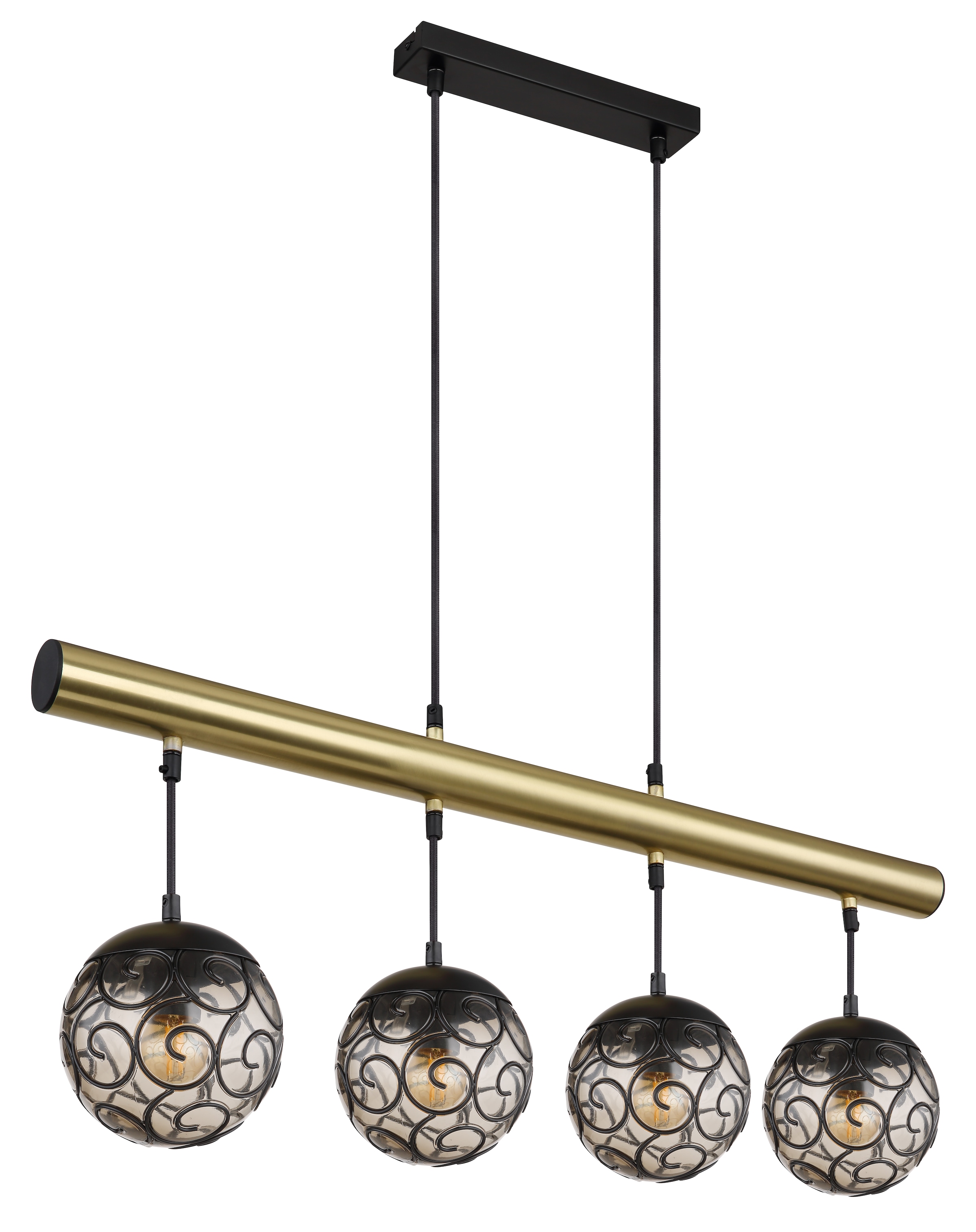 GLOBO LIGHTING Hängeleuchte »FITZ«, Leuchtmittel E27 | ohne Leuchtmittel, Hängelampe/Pendelleuchte/Esszimmer/Wohnzimmer/Esstisch