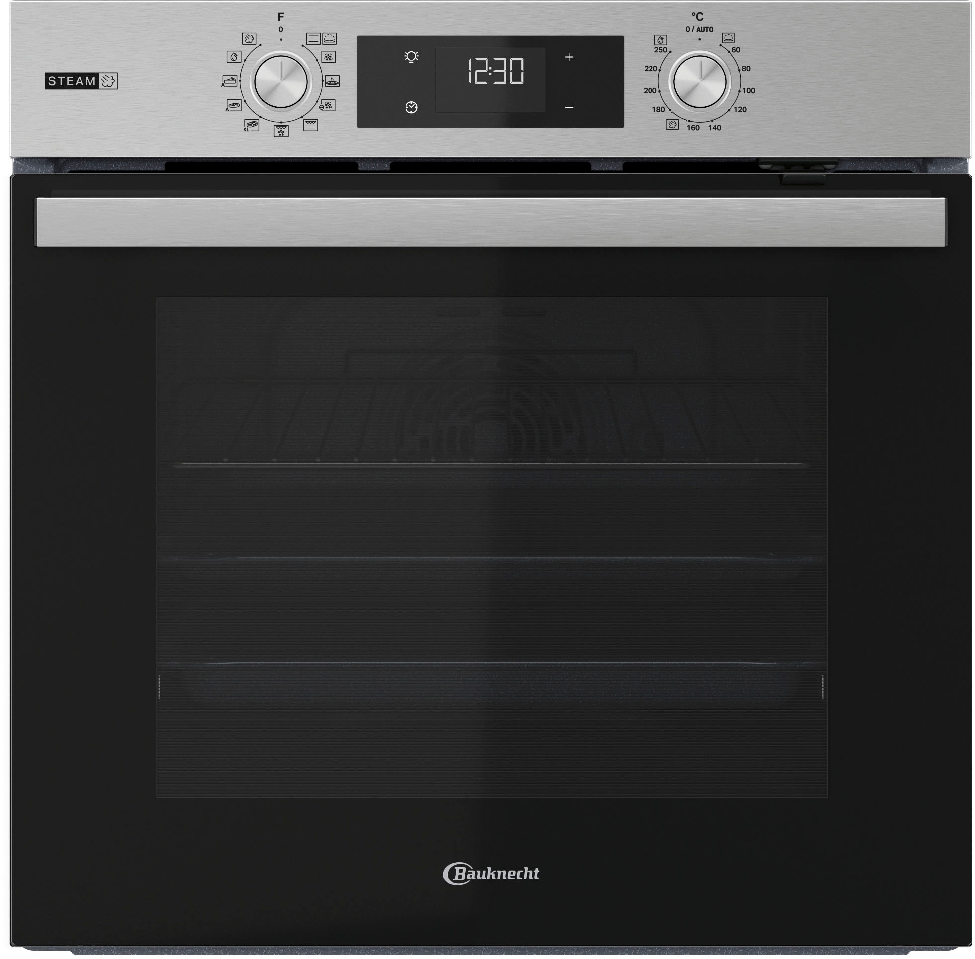 BAUKNECHT Backofen "BBA2S85HU1I" mit 1-fach-Teleskopauszug mit Hydrolyse GentleSteam – für ein saftiges Inneres und ein knuspriges Äußeres