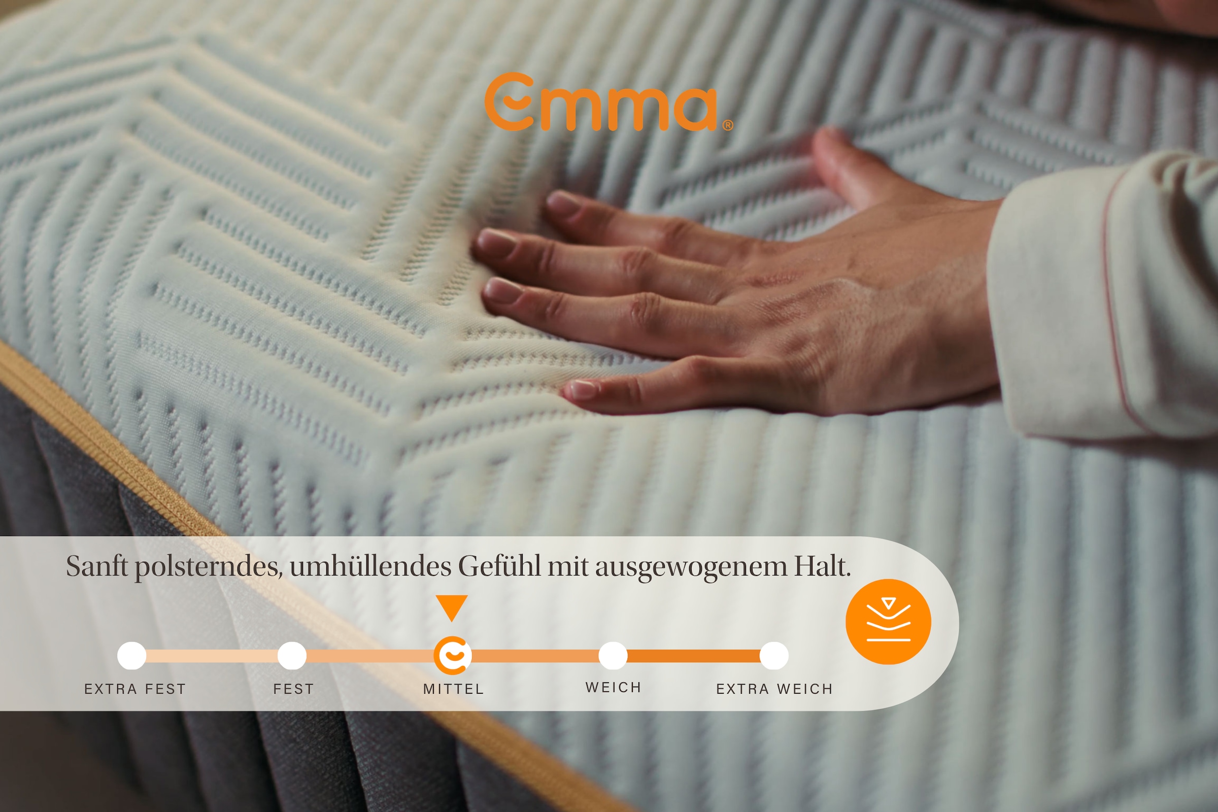 Emma Hybridmatratze »NEUHEIT: Emma Original Pro Matratze« 27 cm hoch 1 Stk. tlg. 7-Zonen-Komfort, MemoryAdapt-Schaum, Randschutz, waschbarer Bezug