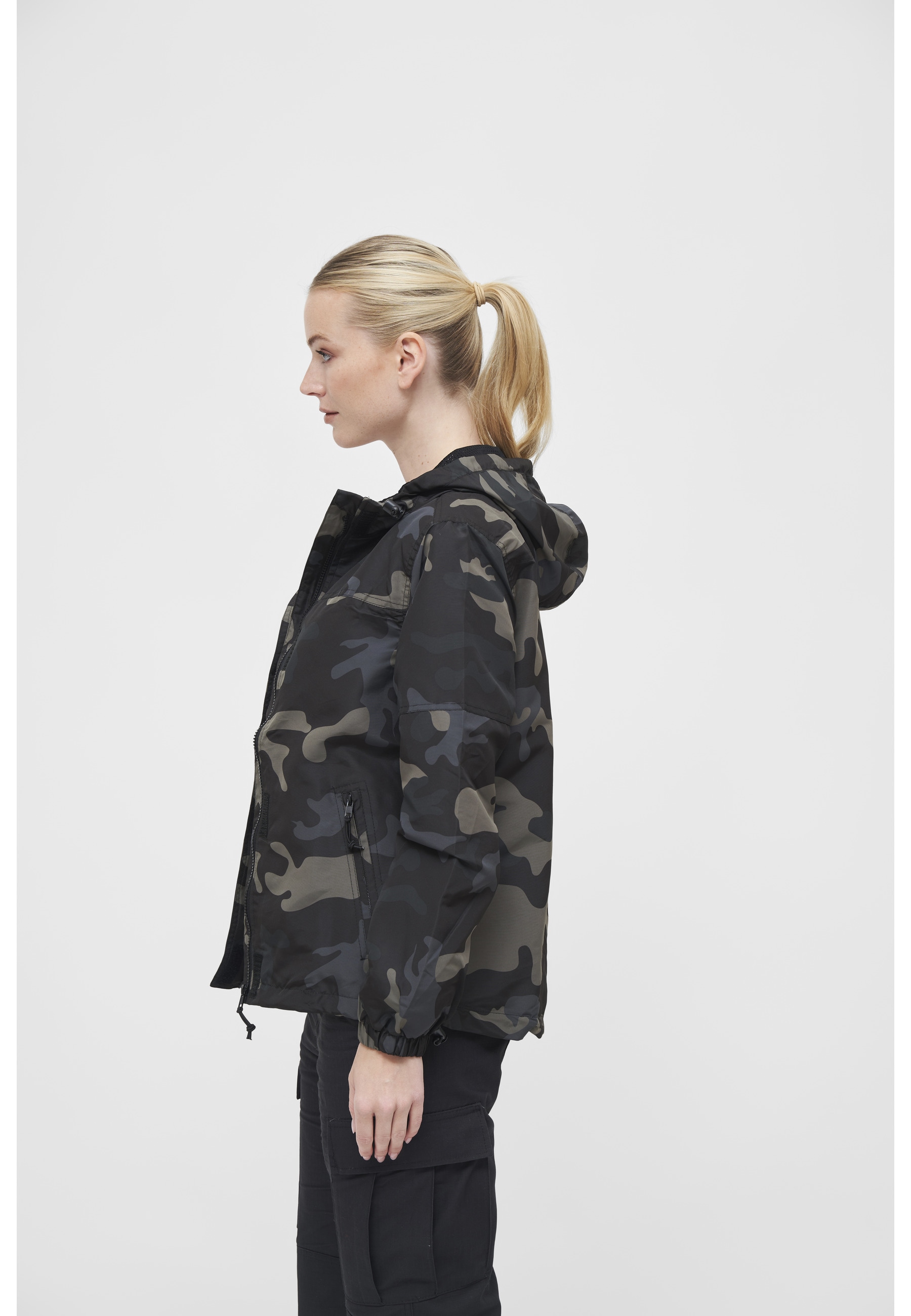 Brandit Allwetterjacke »Brandit Damen Ladies Summer Windbreaker Frontzip« 1 Stk. tlg. mit Kapuze