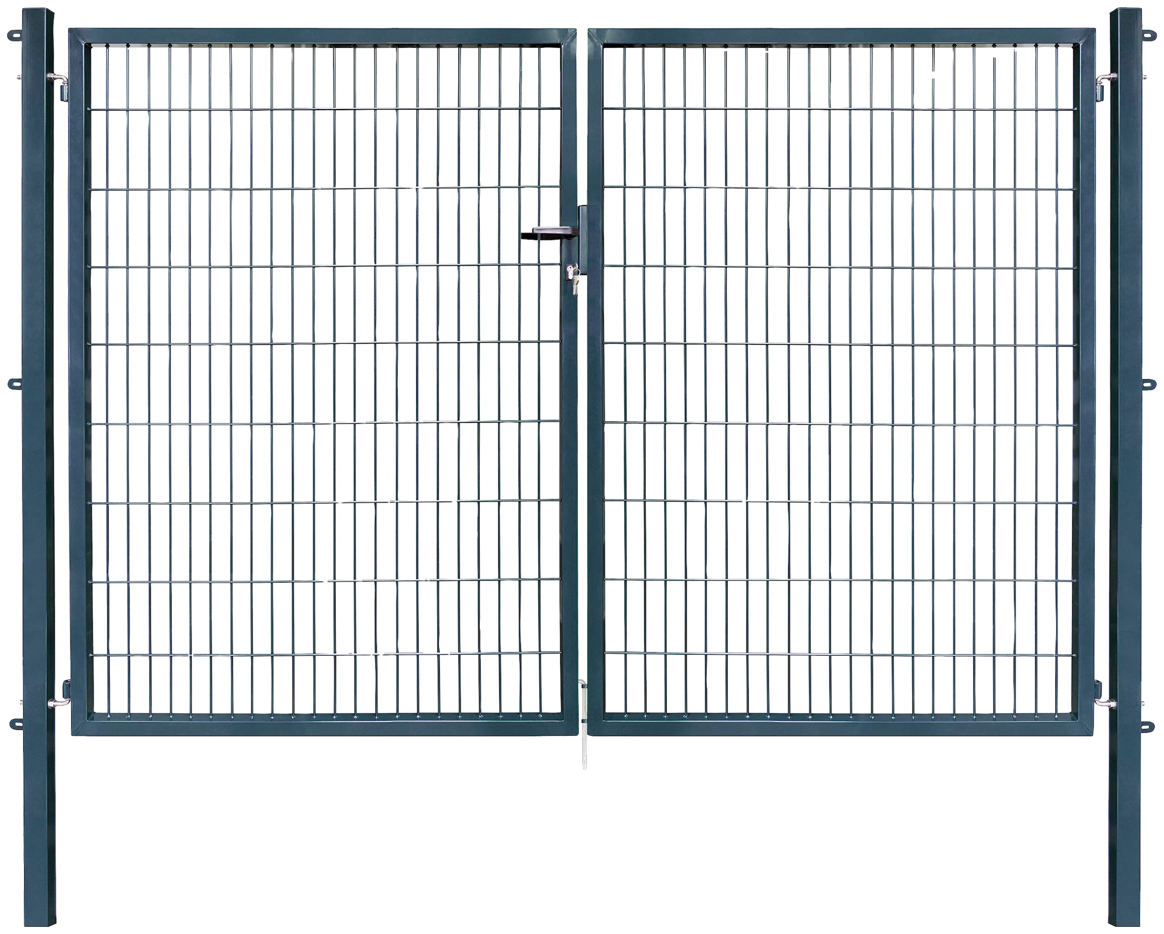 Arvotec Zaundoppeltür "ESSENTIAL", Breite: 300 cm, Höhe: 80 - 200 cm, zum Einbetonieren