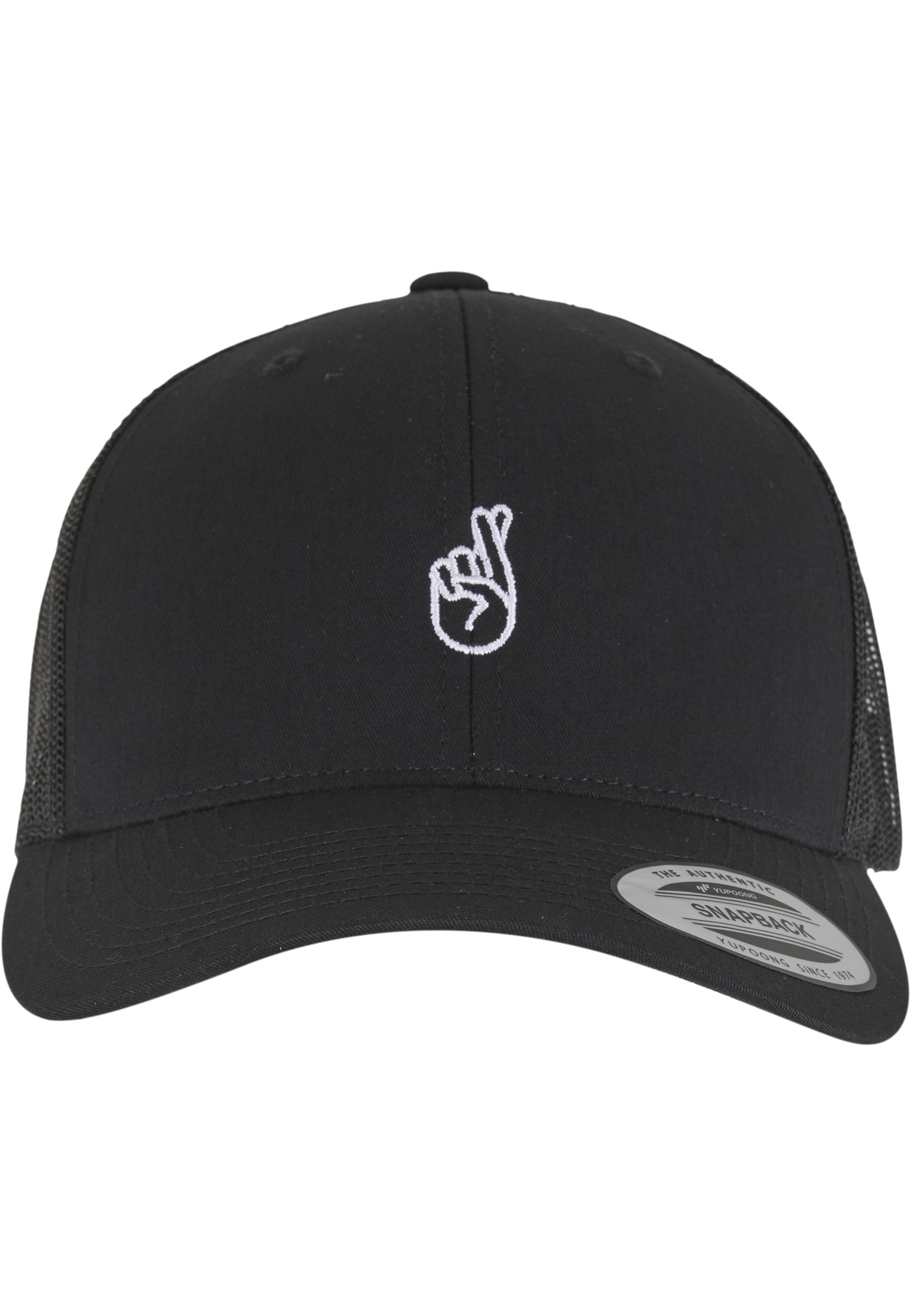 MisterTee Trucker Cap "MisterTee Crossed Fingers Handsign Retro Trucker Cap günstig online kaufen